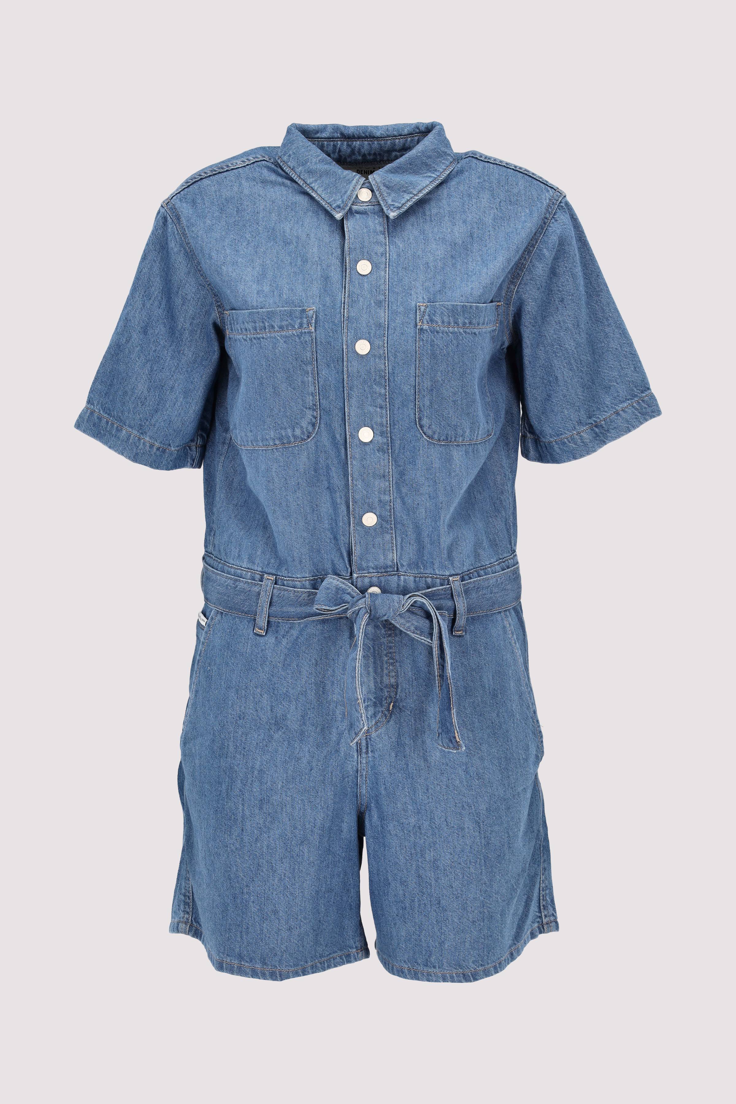 Denim Overalls, Shortsleeve, M