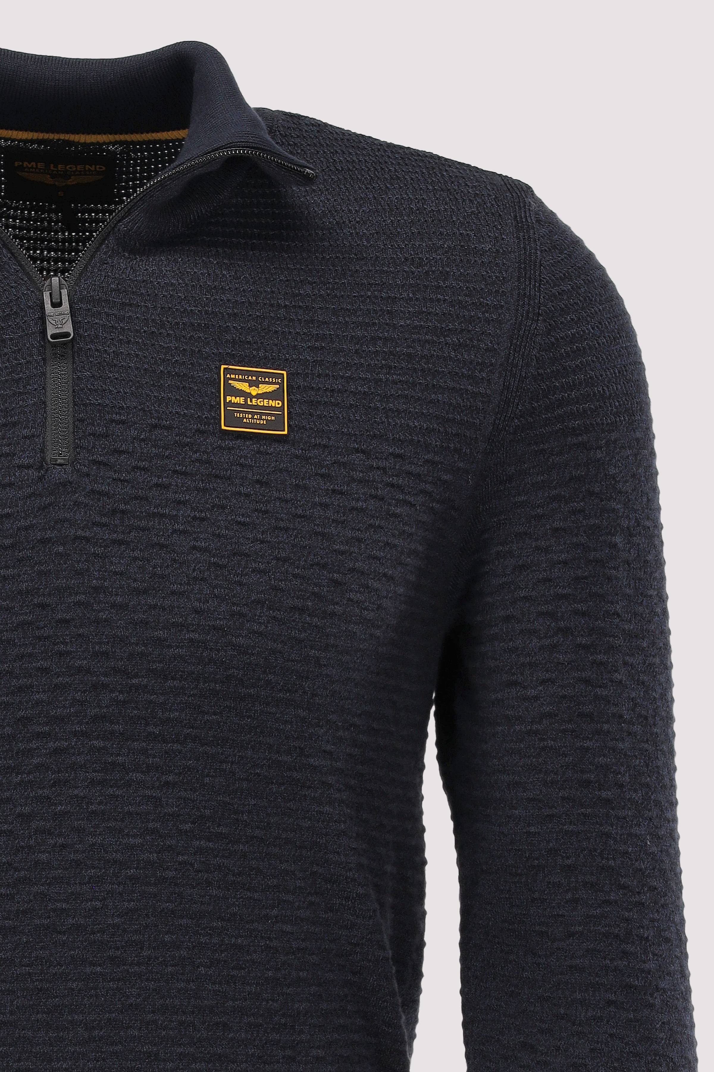 PME Legend - Half zip collar cotton mouline