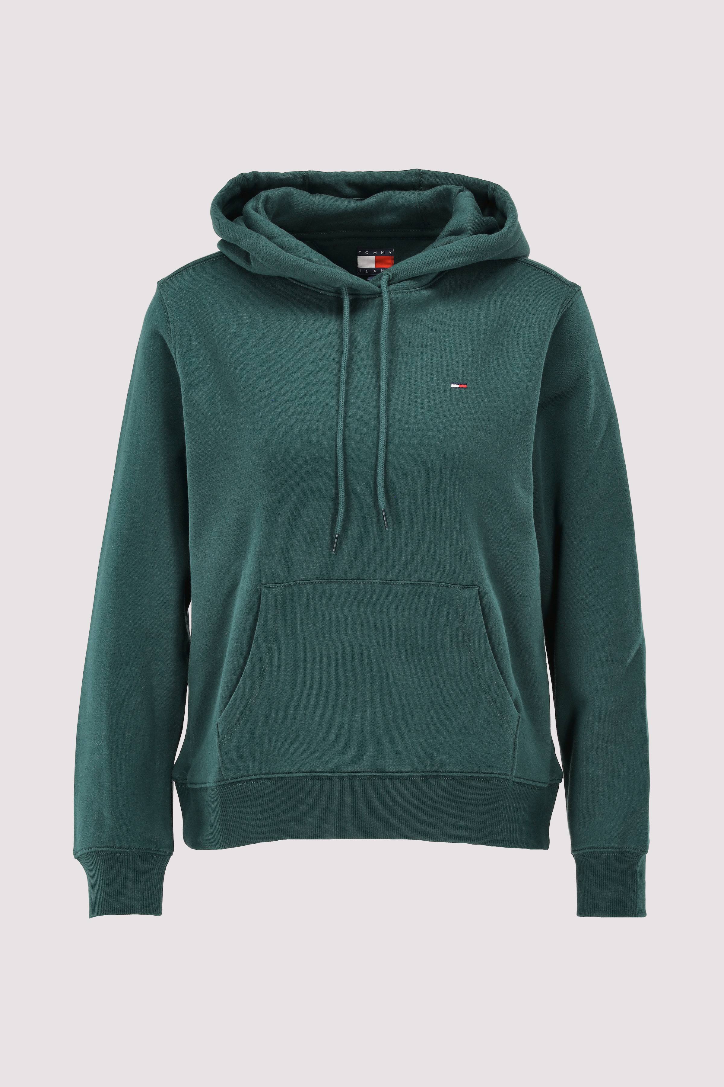 Tommy Jeans - Tommy Jeans Damen Hoodie mit Kapuze grün