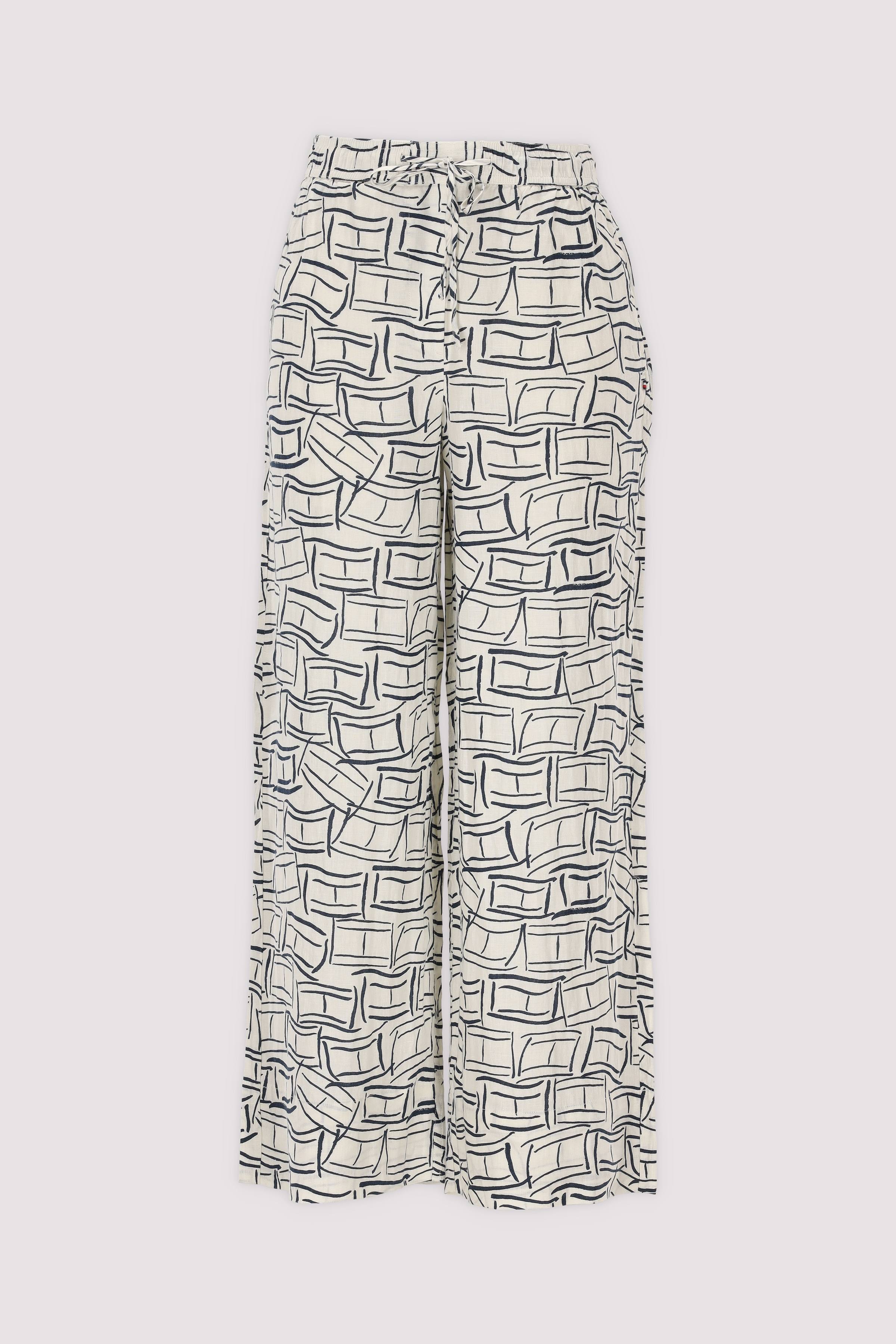 Tommy Hilfiger Leinenhose weiß