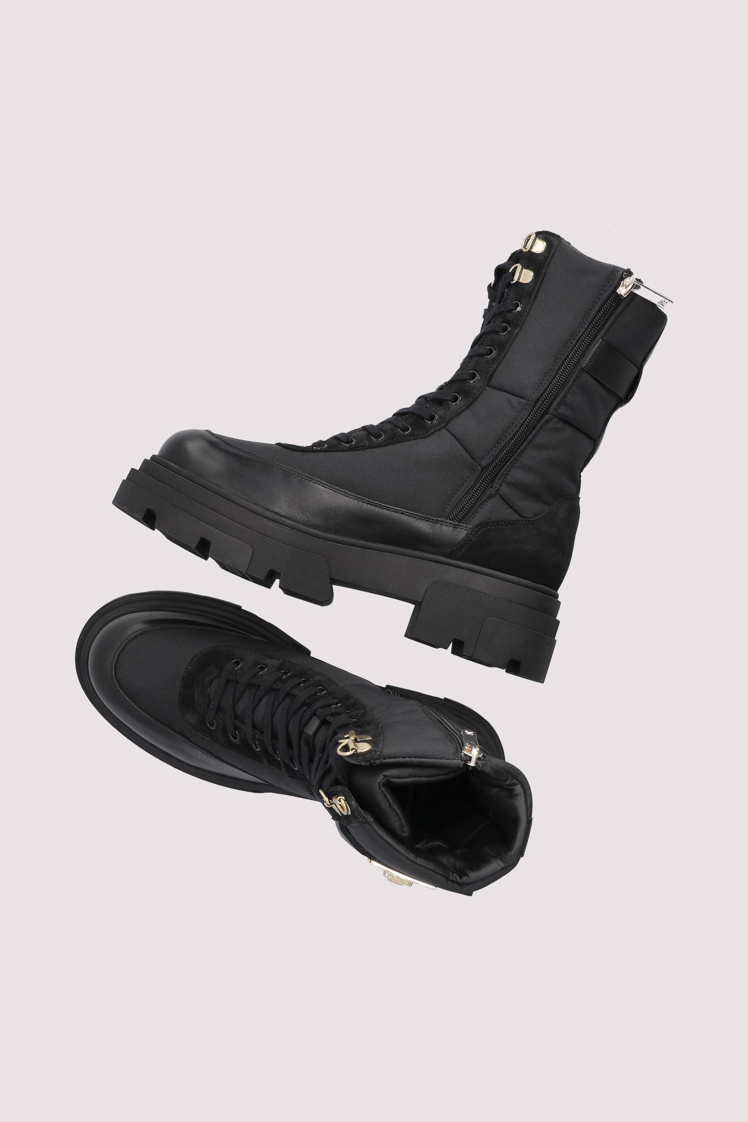 Tommy Hilfiger - BIKER LEATHER MIX LACE-UP Tommy Hilfiger - BIKER LEATHER MIX LACE-UP