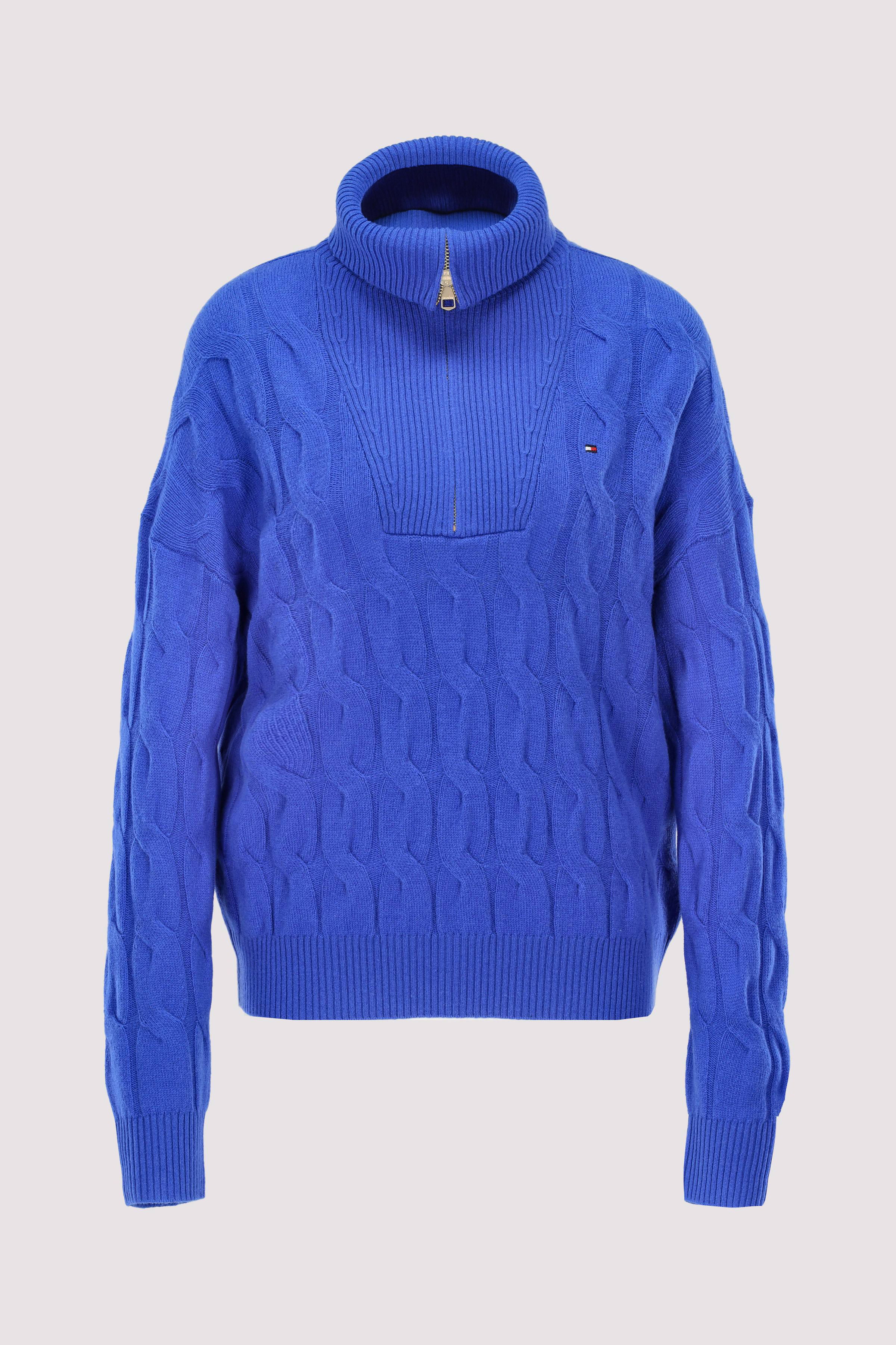 SOFT WOOL CABLE 1/2 ZIP LS SWT