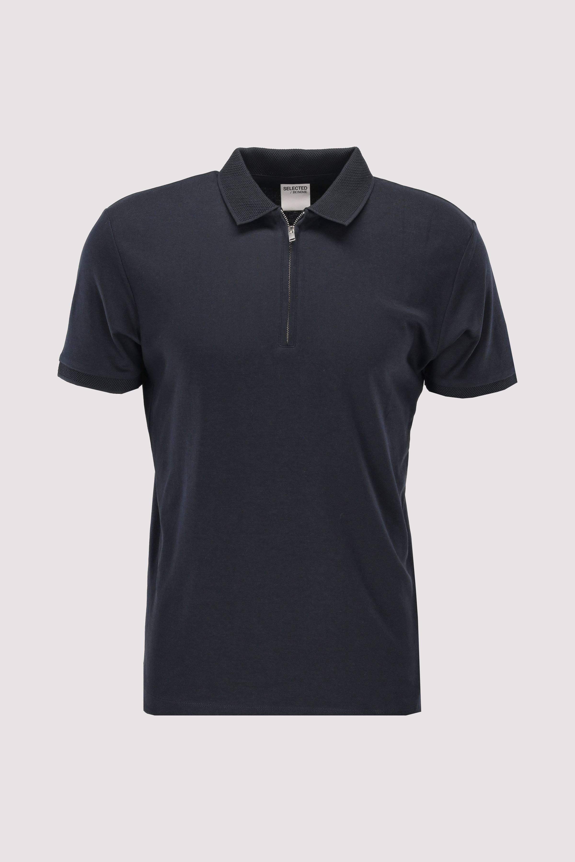 SLHFAVE ZIP SS POLO NOOS