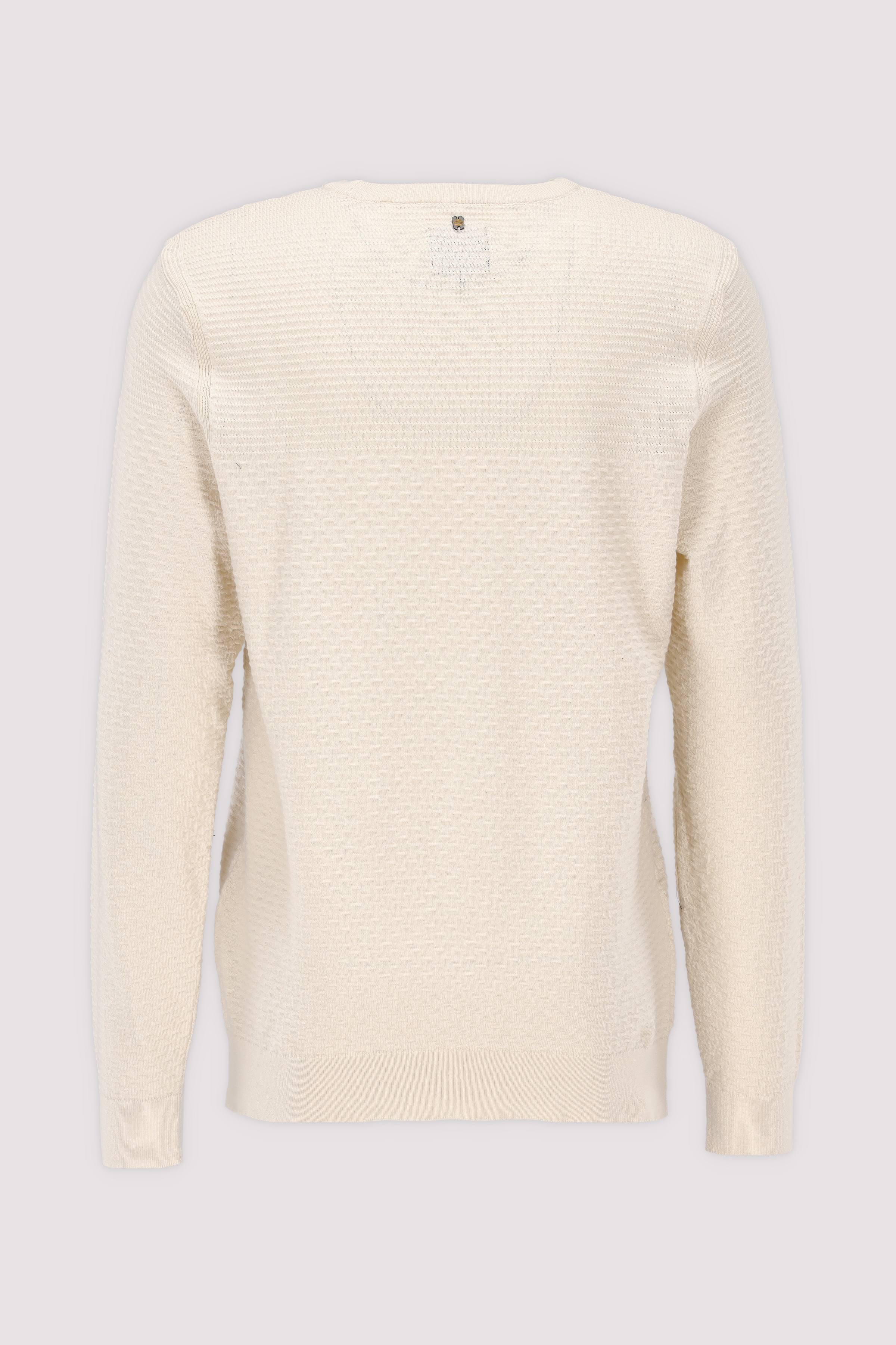 R-neck cotton mouline