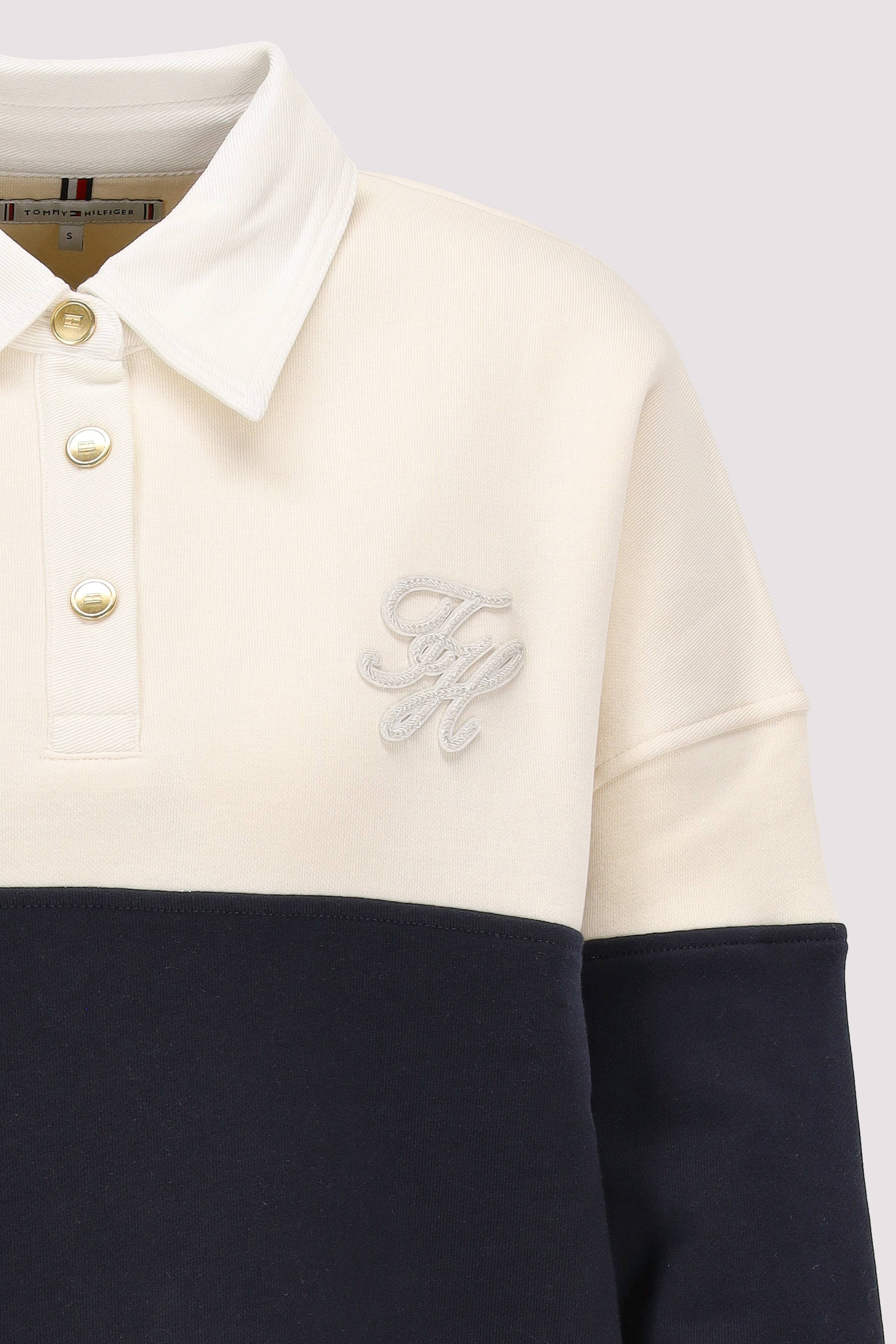 Tommy Hilfiger - GOLD BTN RUGBY SWTSRT