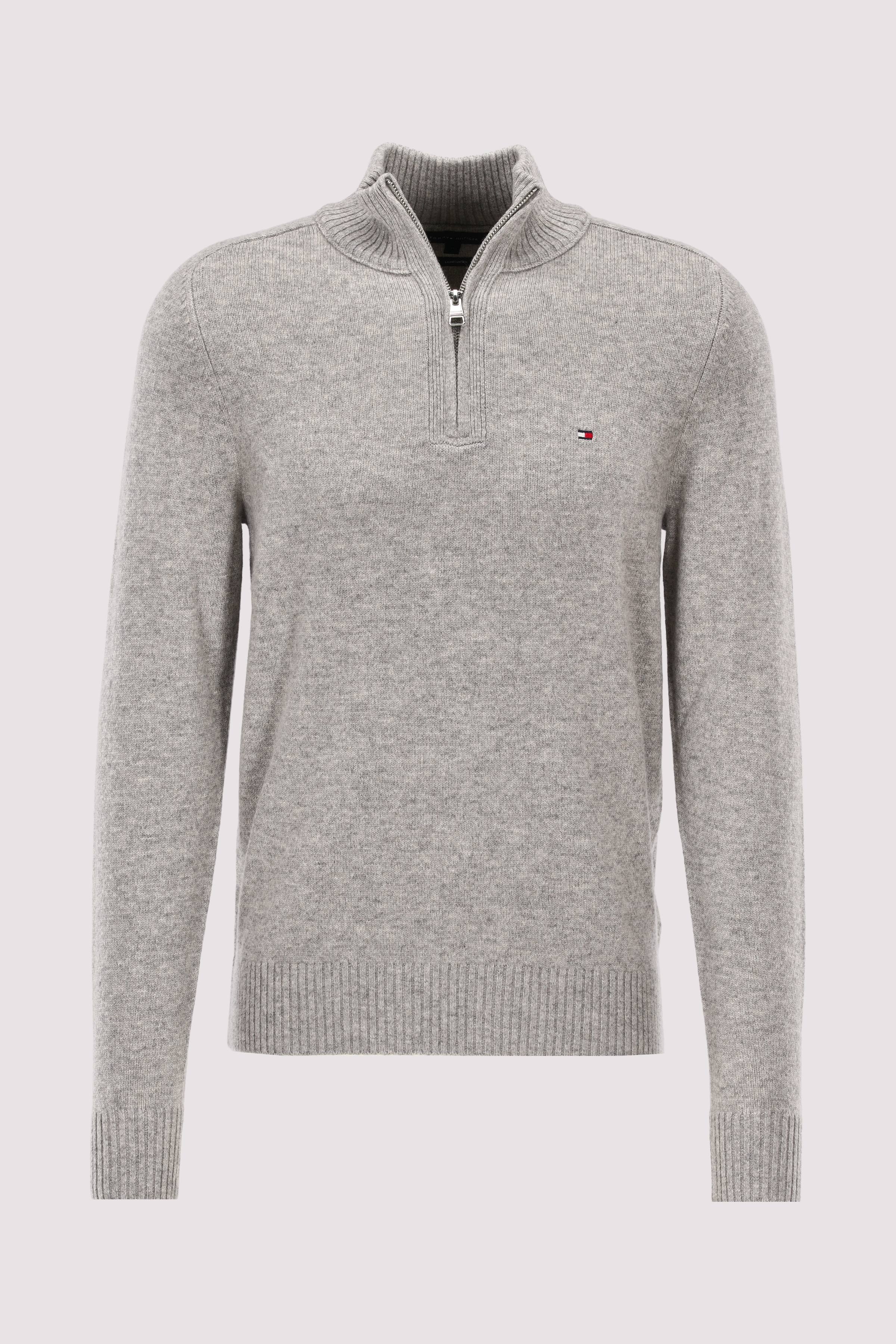 LAMBSWOOL ZIP MOCK
