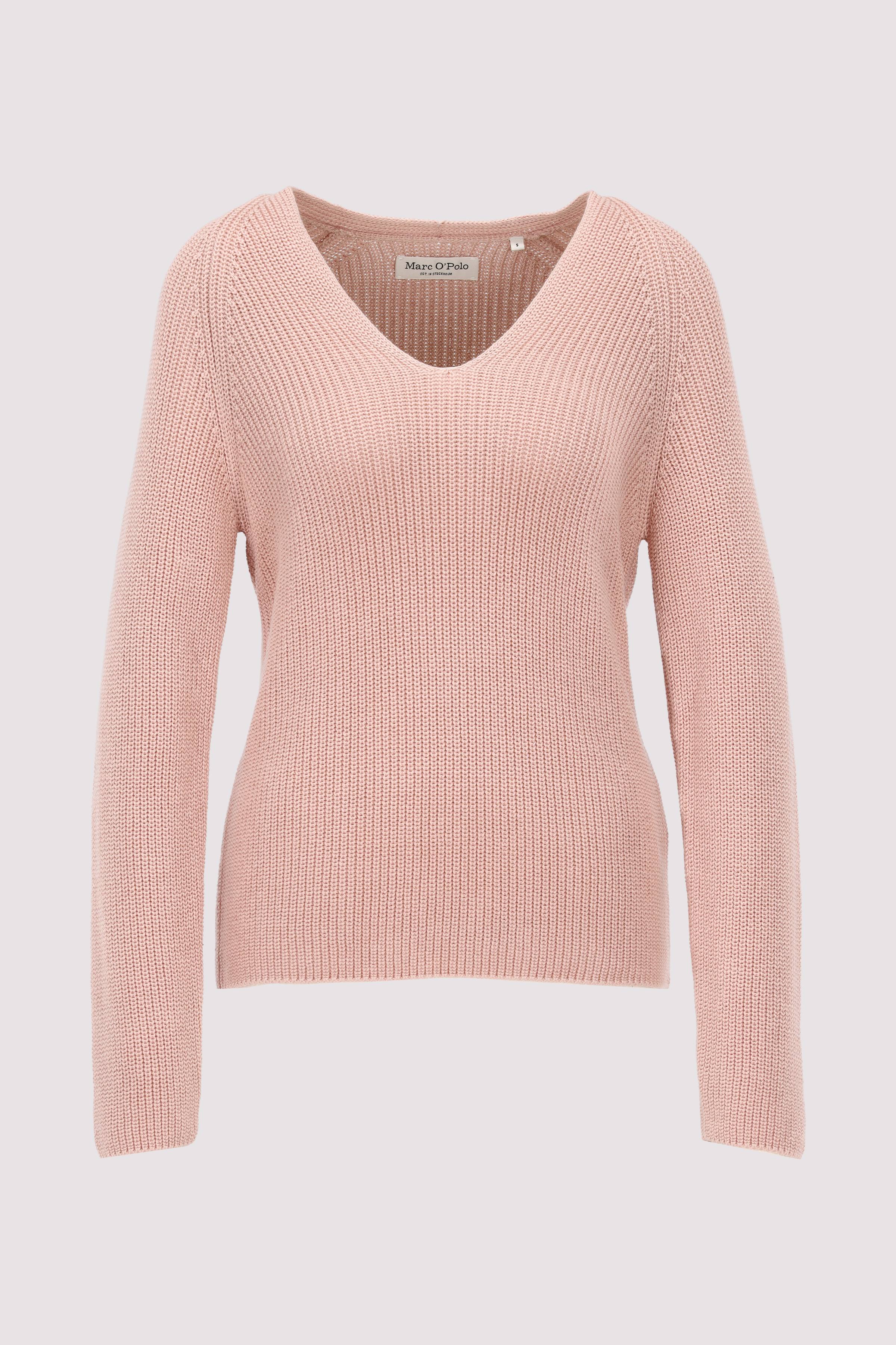 Pullover, longsleeve, v-neck