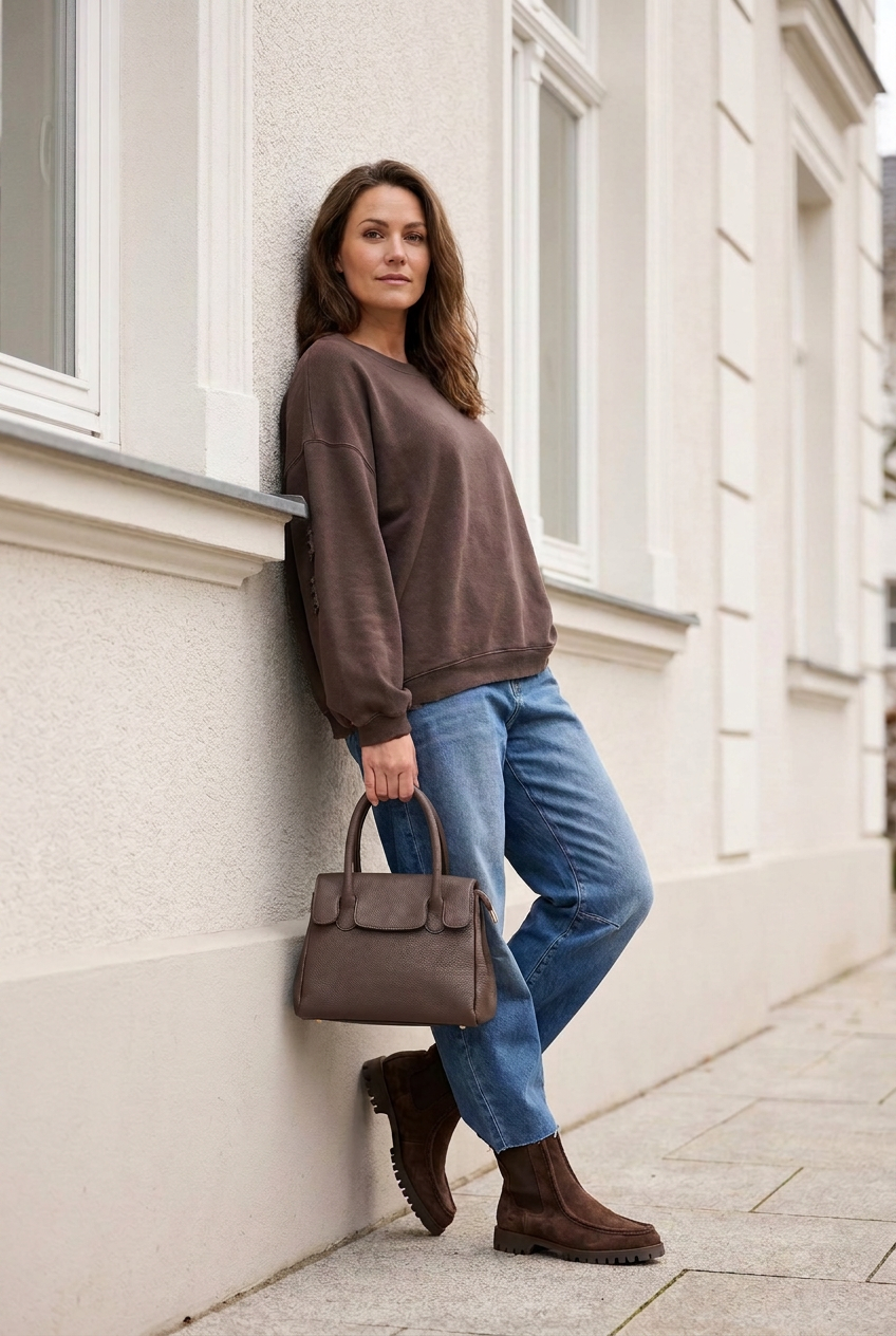 elegante Handtasche braun Marlon Bags