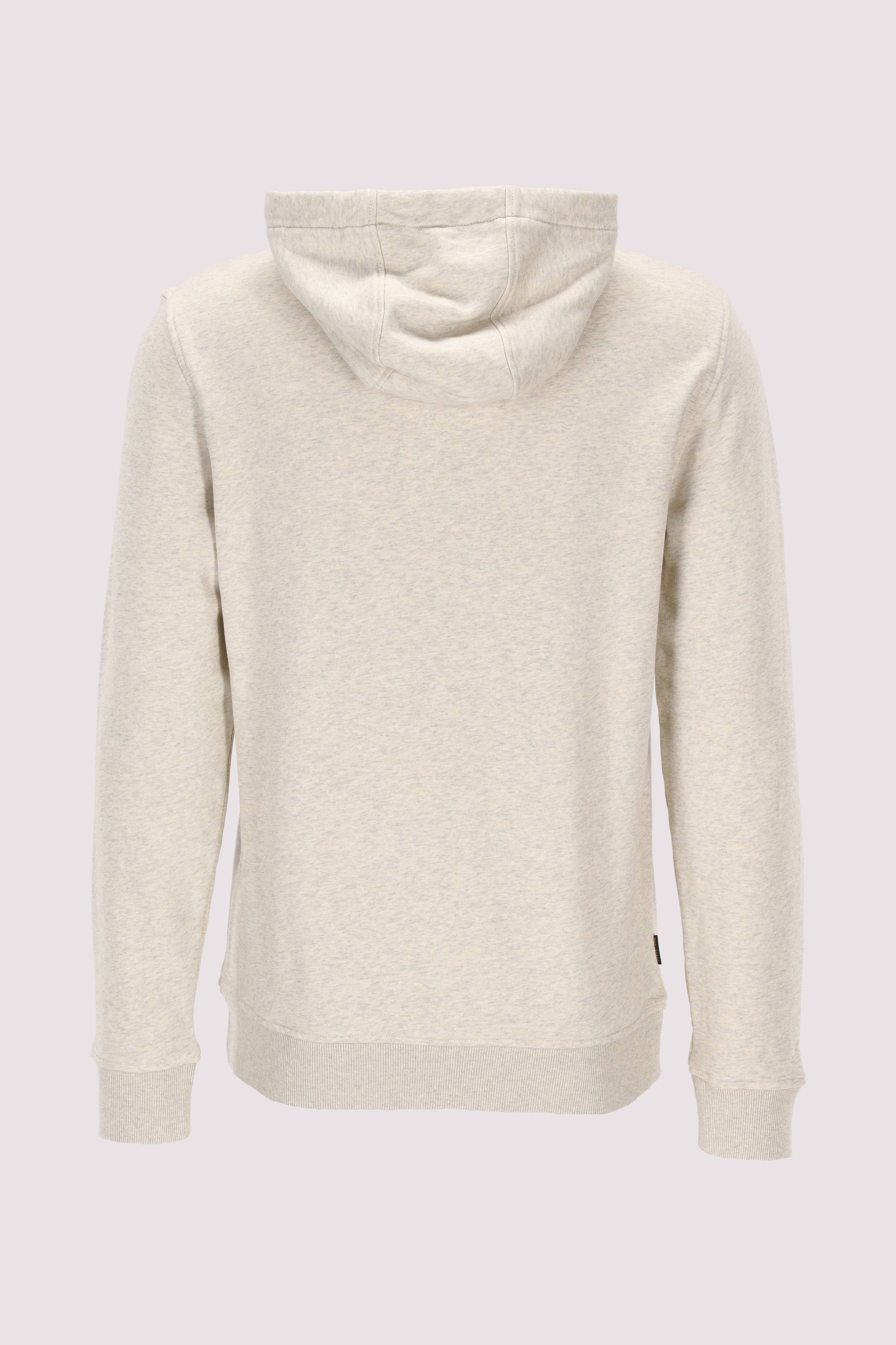 Hooded 3t cross terry melange