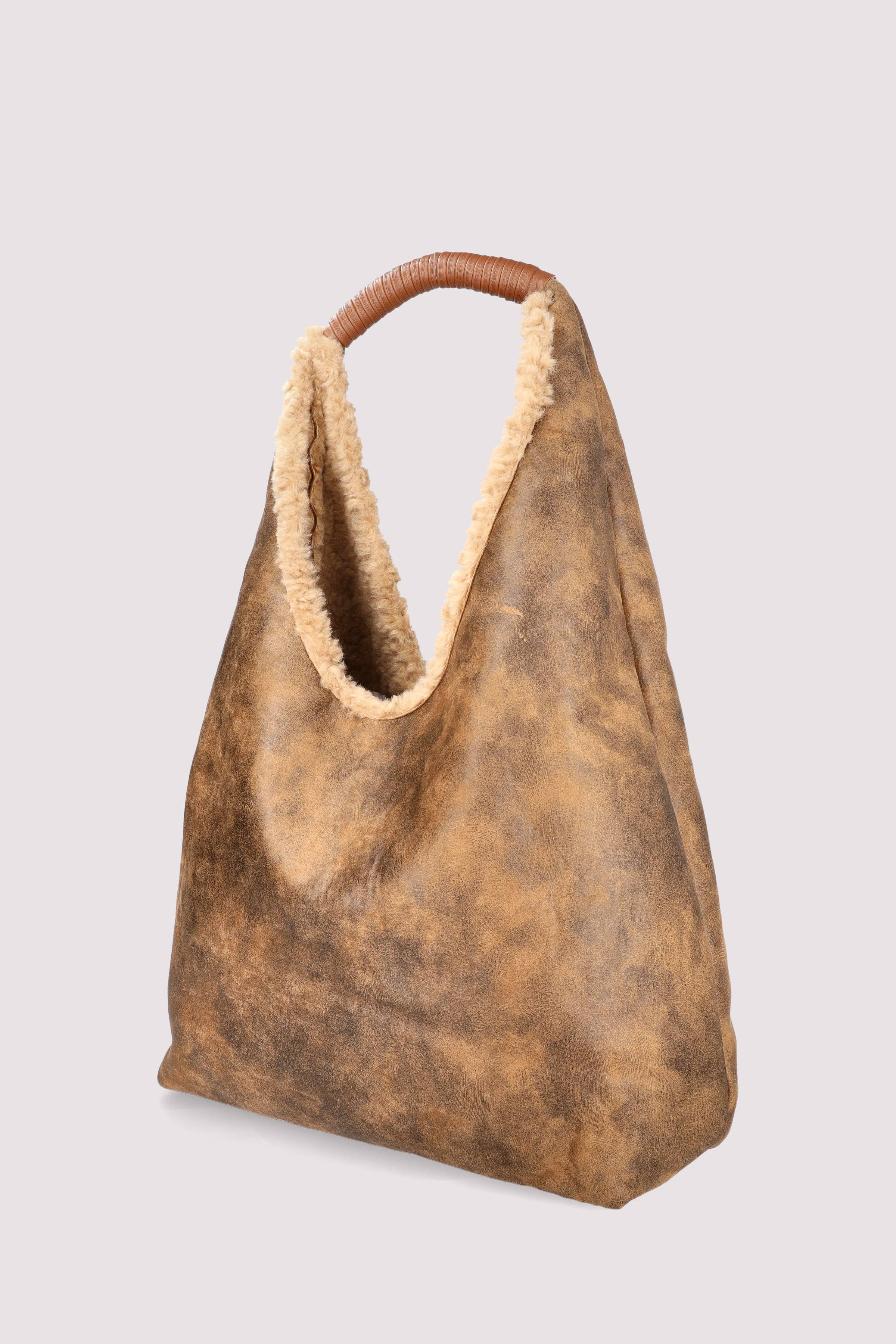 Crazy Lou - camel Handtasche Crazy Lou zeitlos