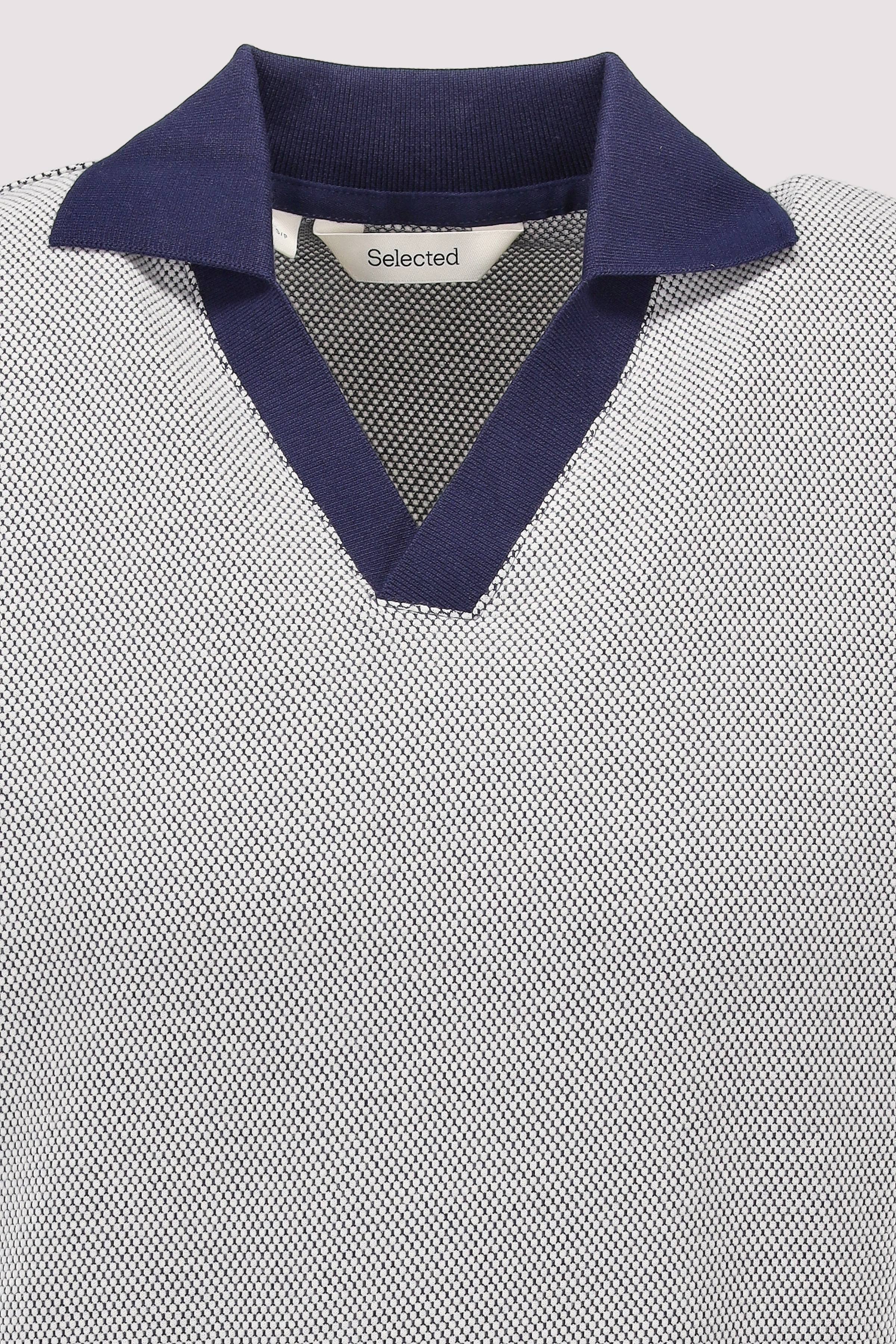 Selected - Kurzarm-Poloshirt Selected Ocean Cavern