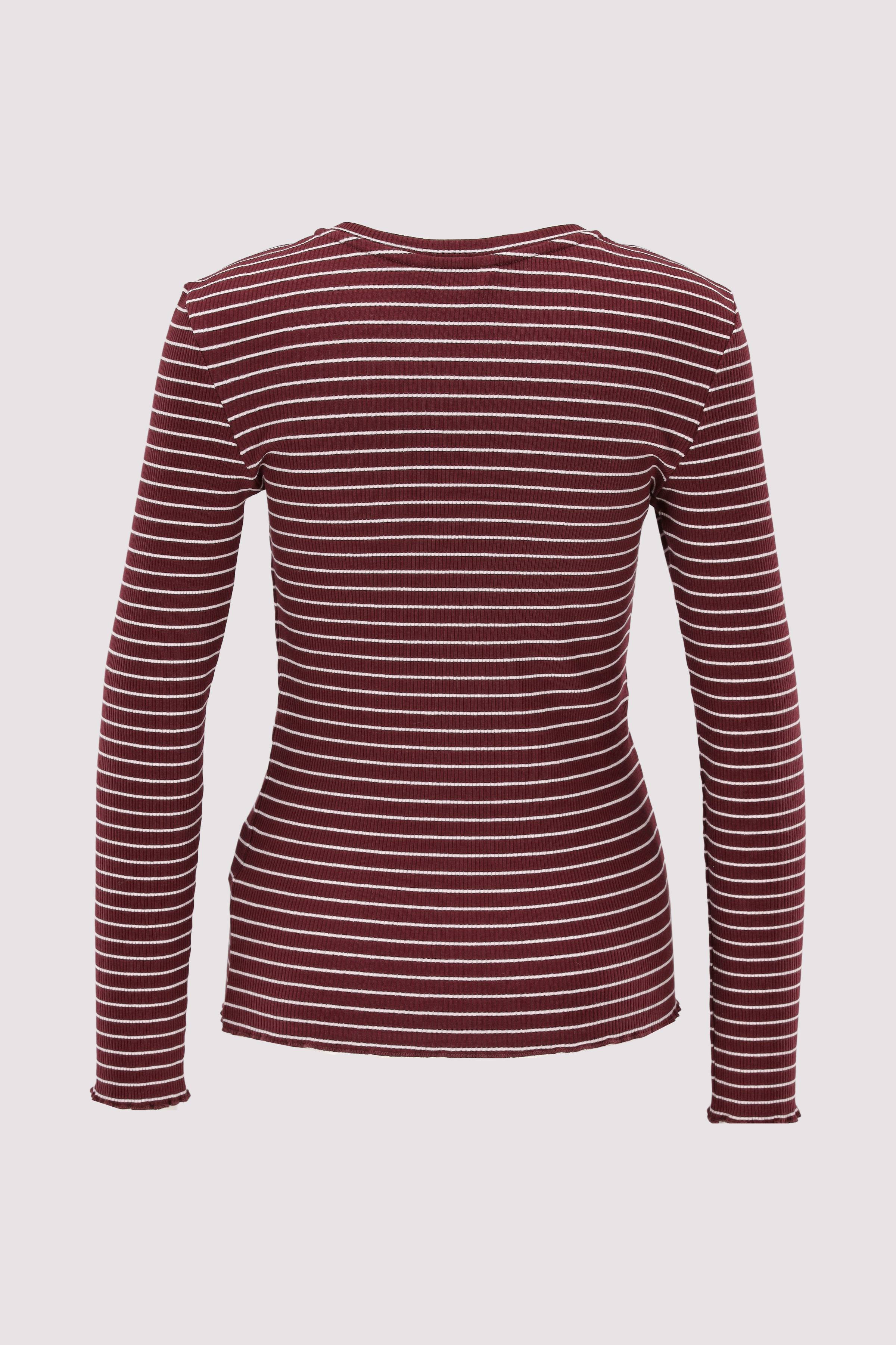 SLFANNA LS CREW NECK TEE STR N