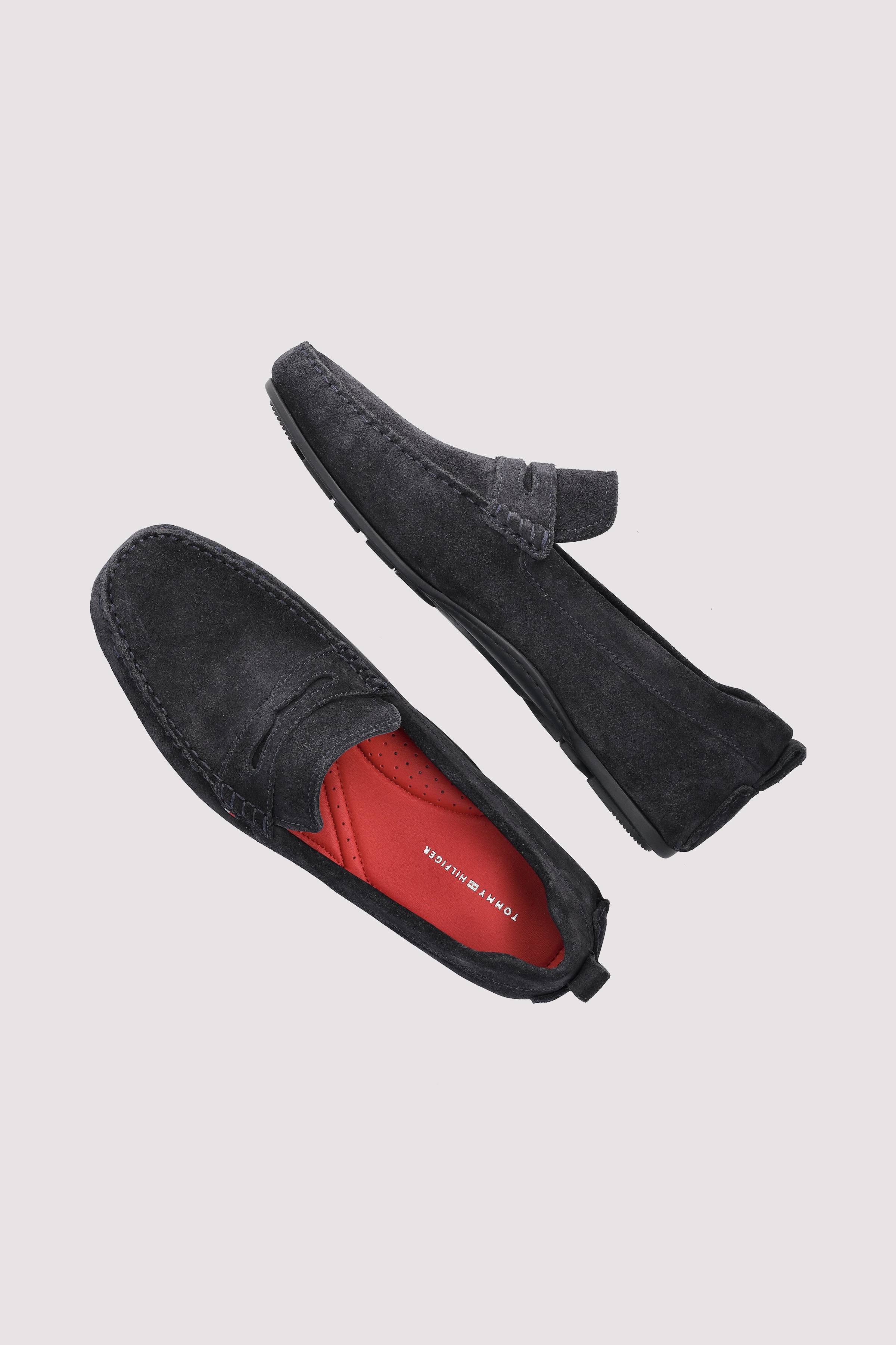 Tommy Hilfiger - Tommy Hilfiger Slipper blau-Leder