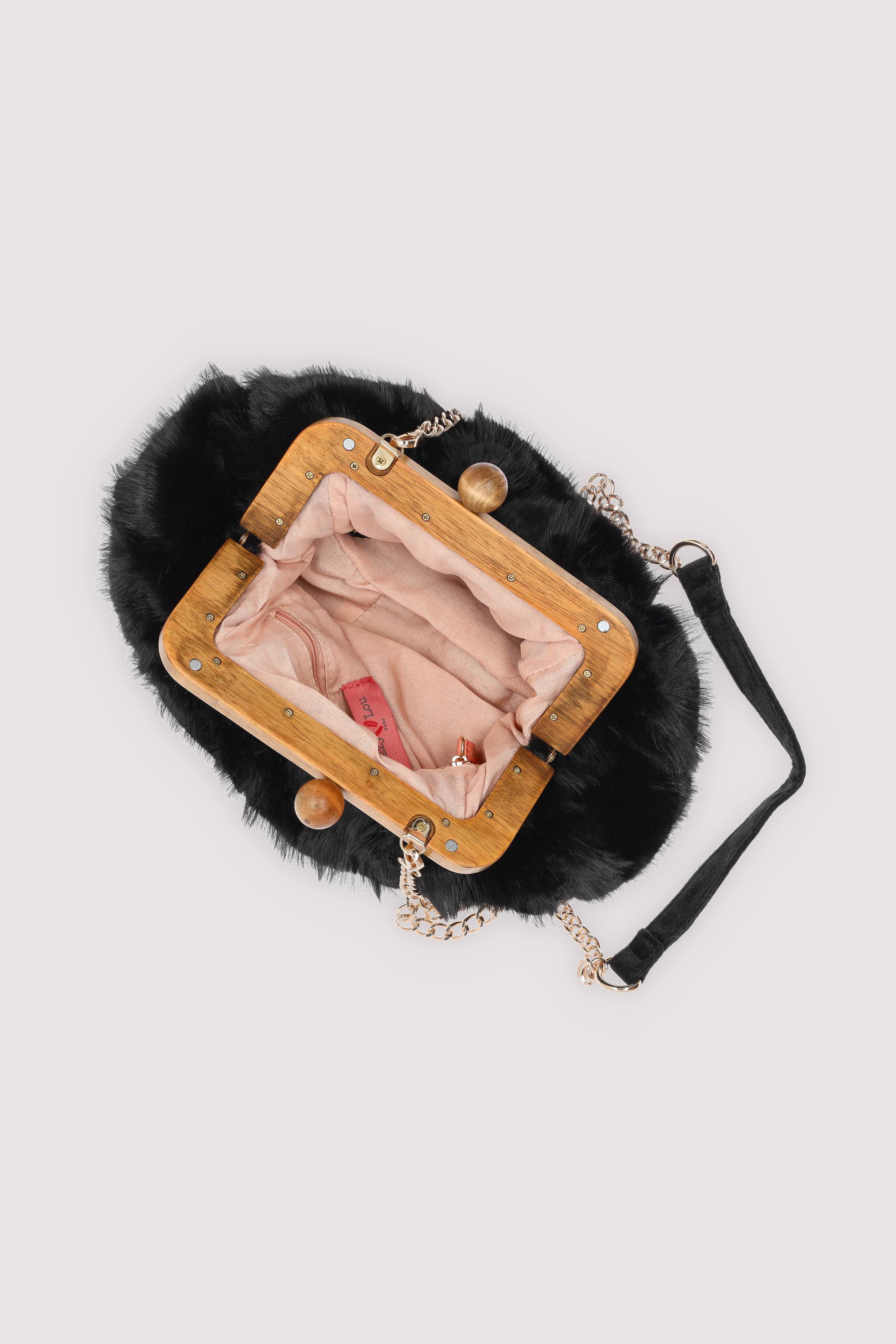 Crazy Lou - Crazy Lou Clutch schwarz, elegant