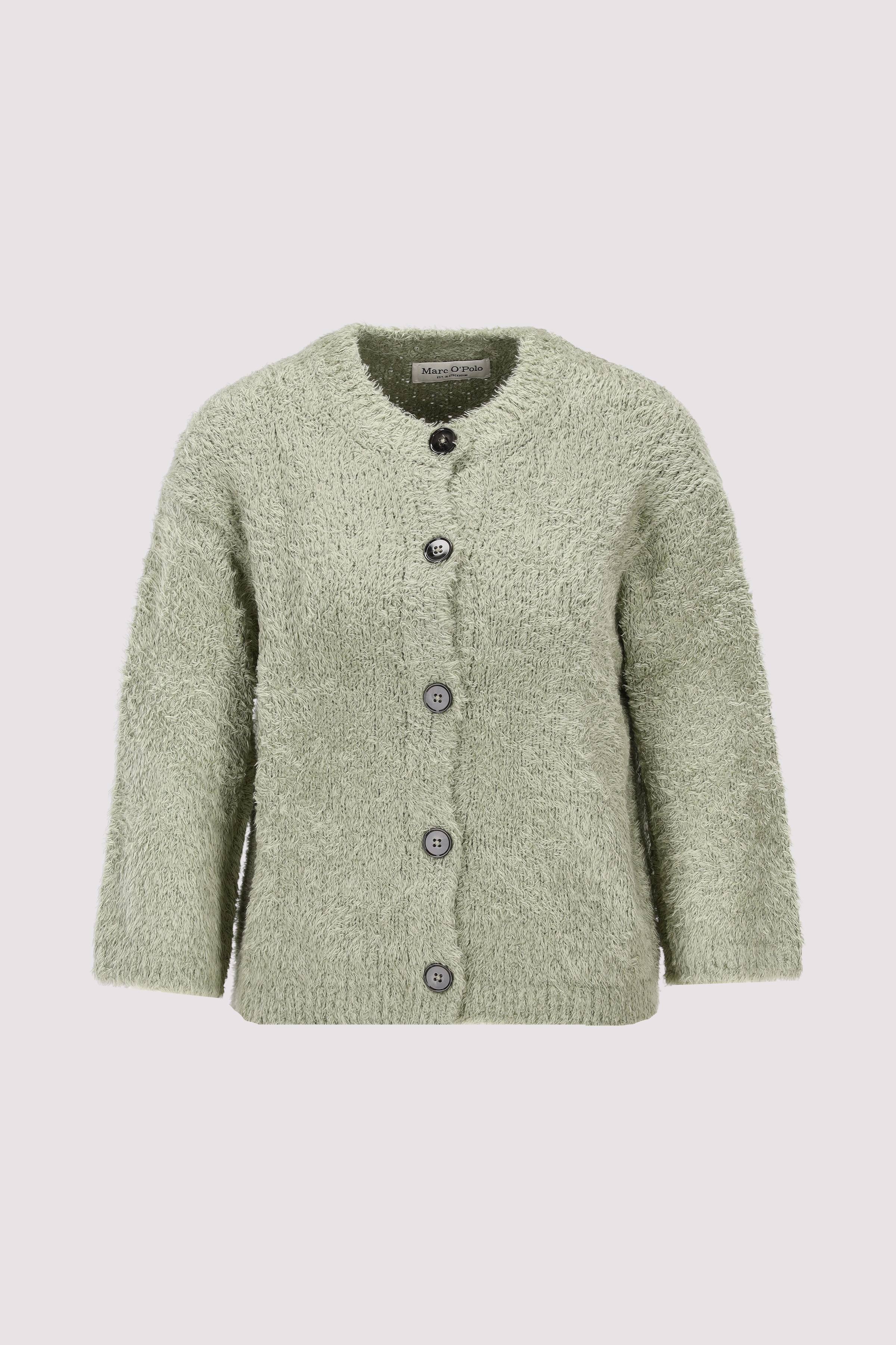 Cardigan, longsleeve, round ne