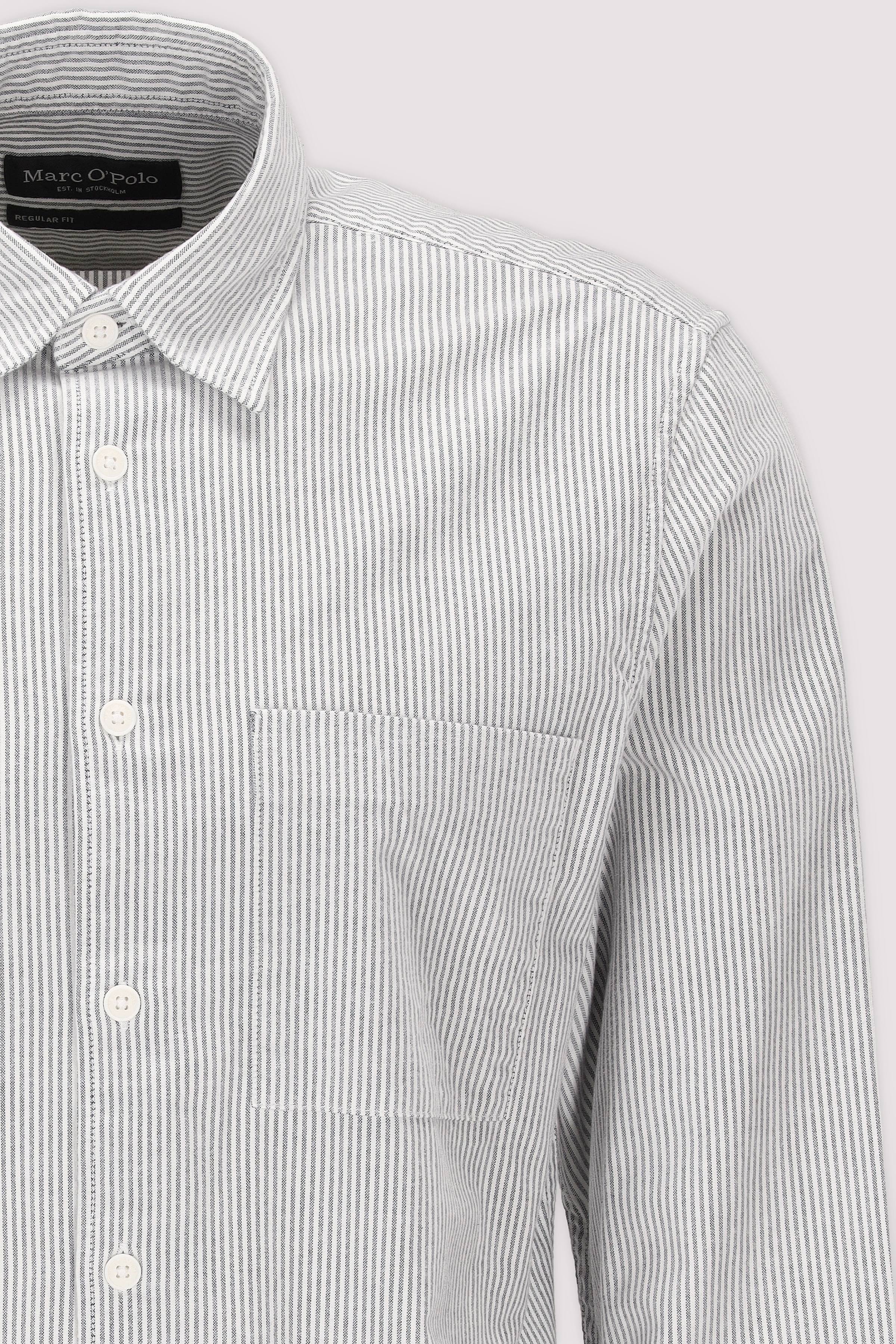 Marc O Polo Casual - Marc O'Polo Herren Langarmhemd Baumwolle