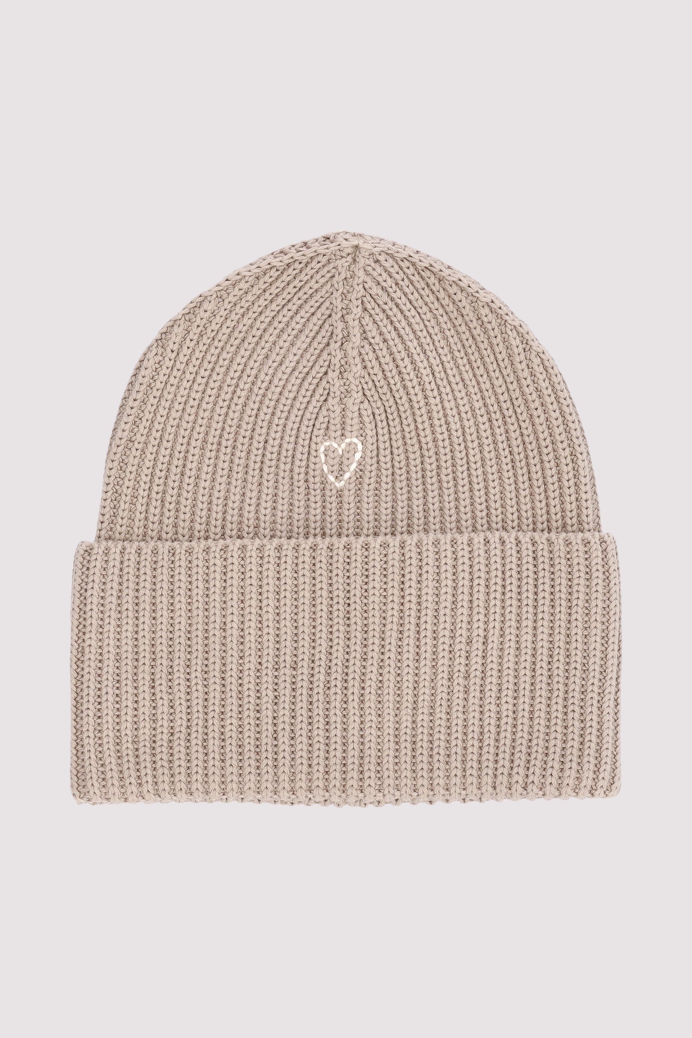 Beanie, knitted, structured wi
