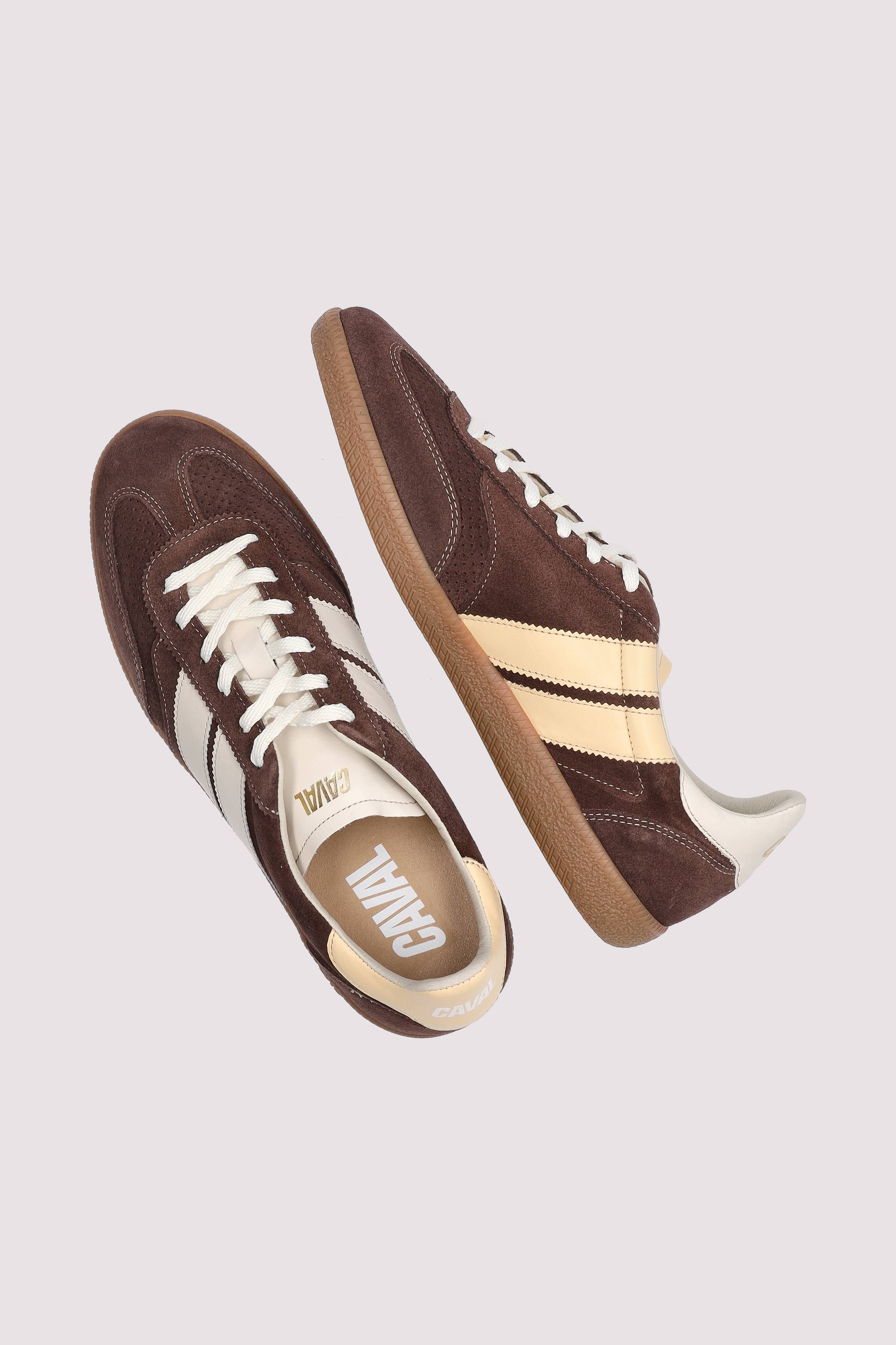 Caval - Caval Herren Low-Top-Sneaker Braun