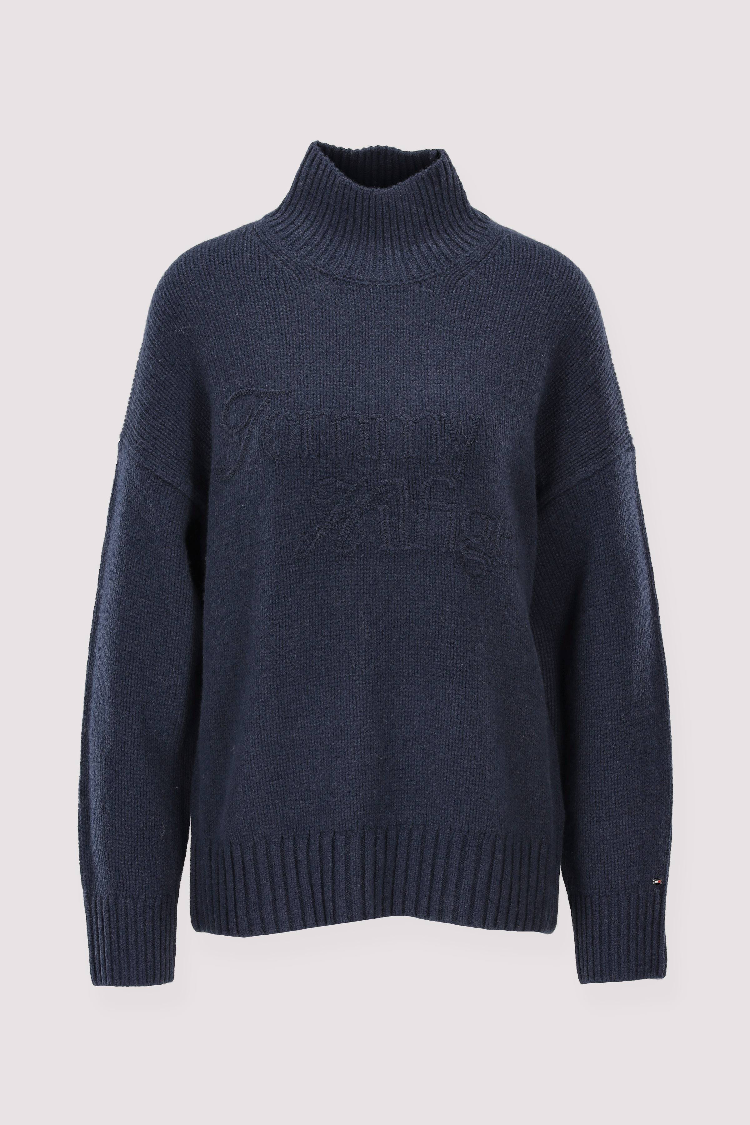 Tommy Hilfiger kurzer Pullover blau