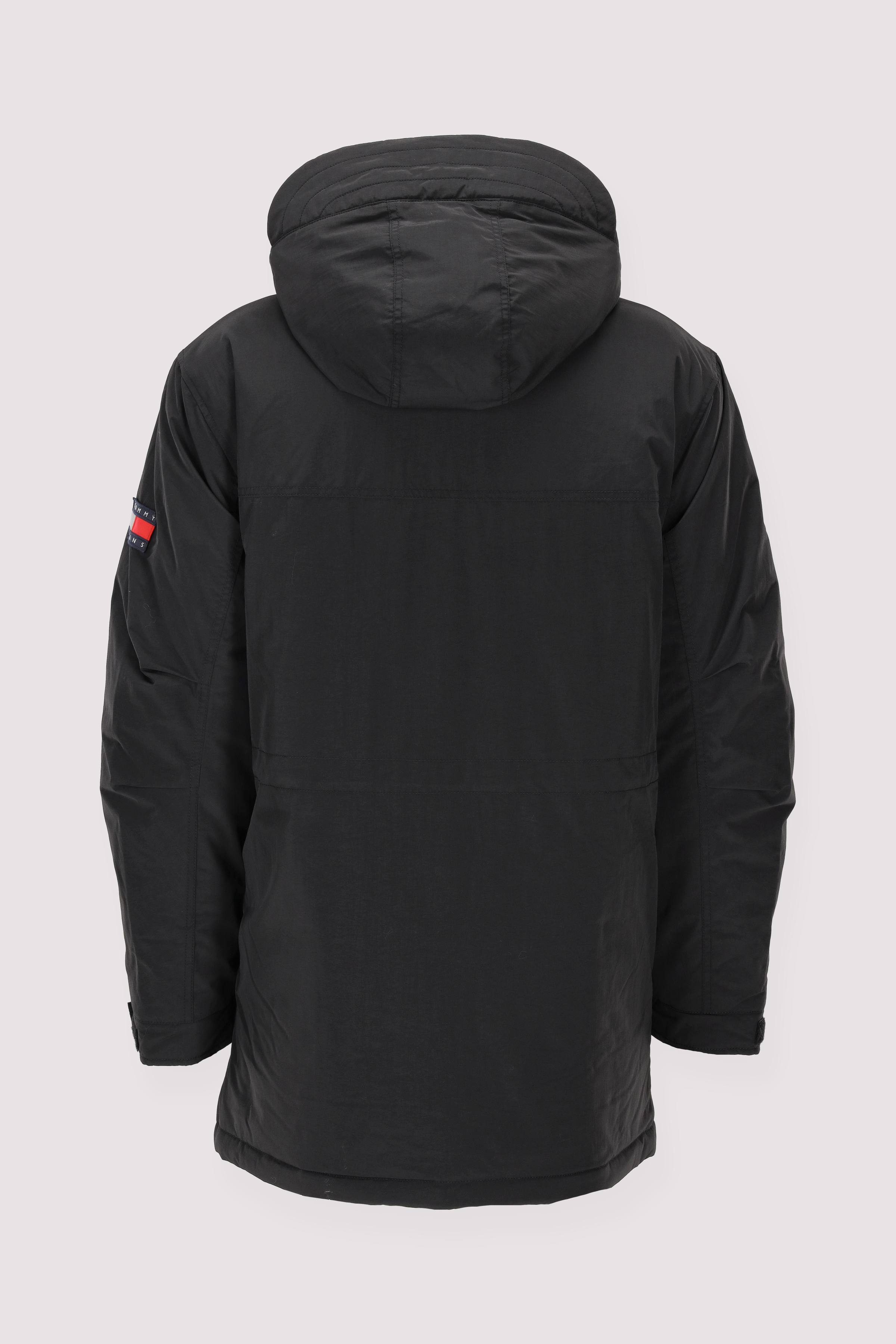 Tommy Jeans Herren Parka schwarz warm