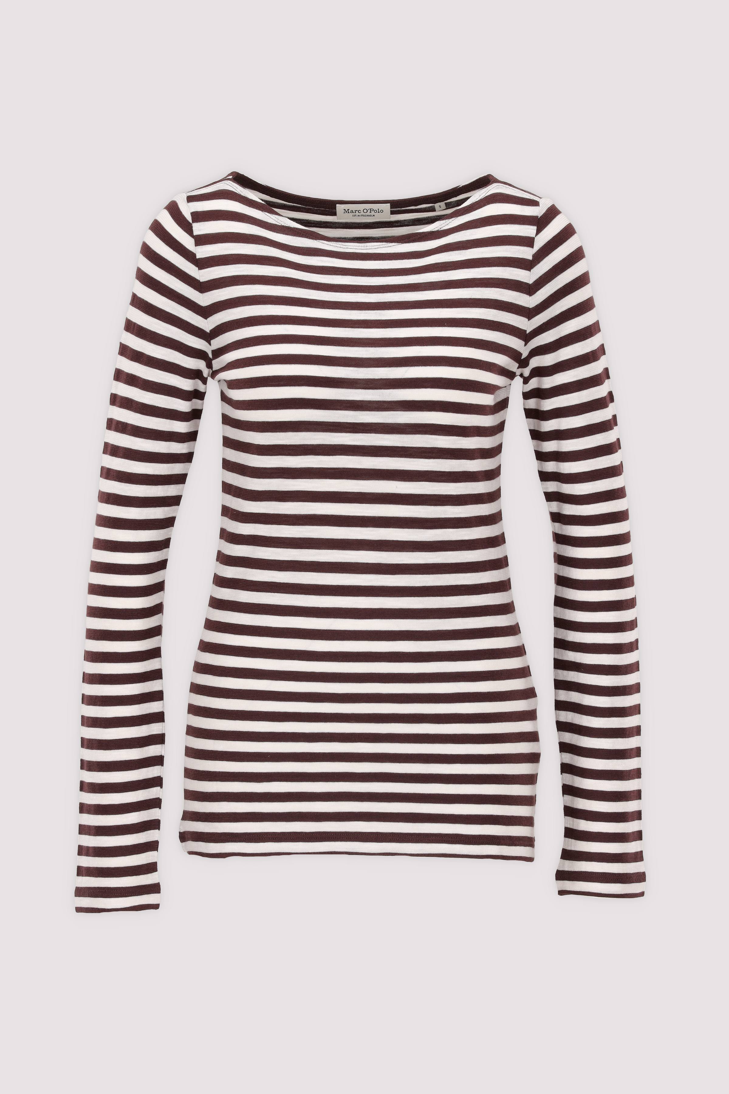 Marc O'Polo Kurzarm-T-Shirt Dunkelrot