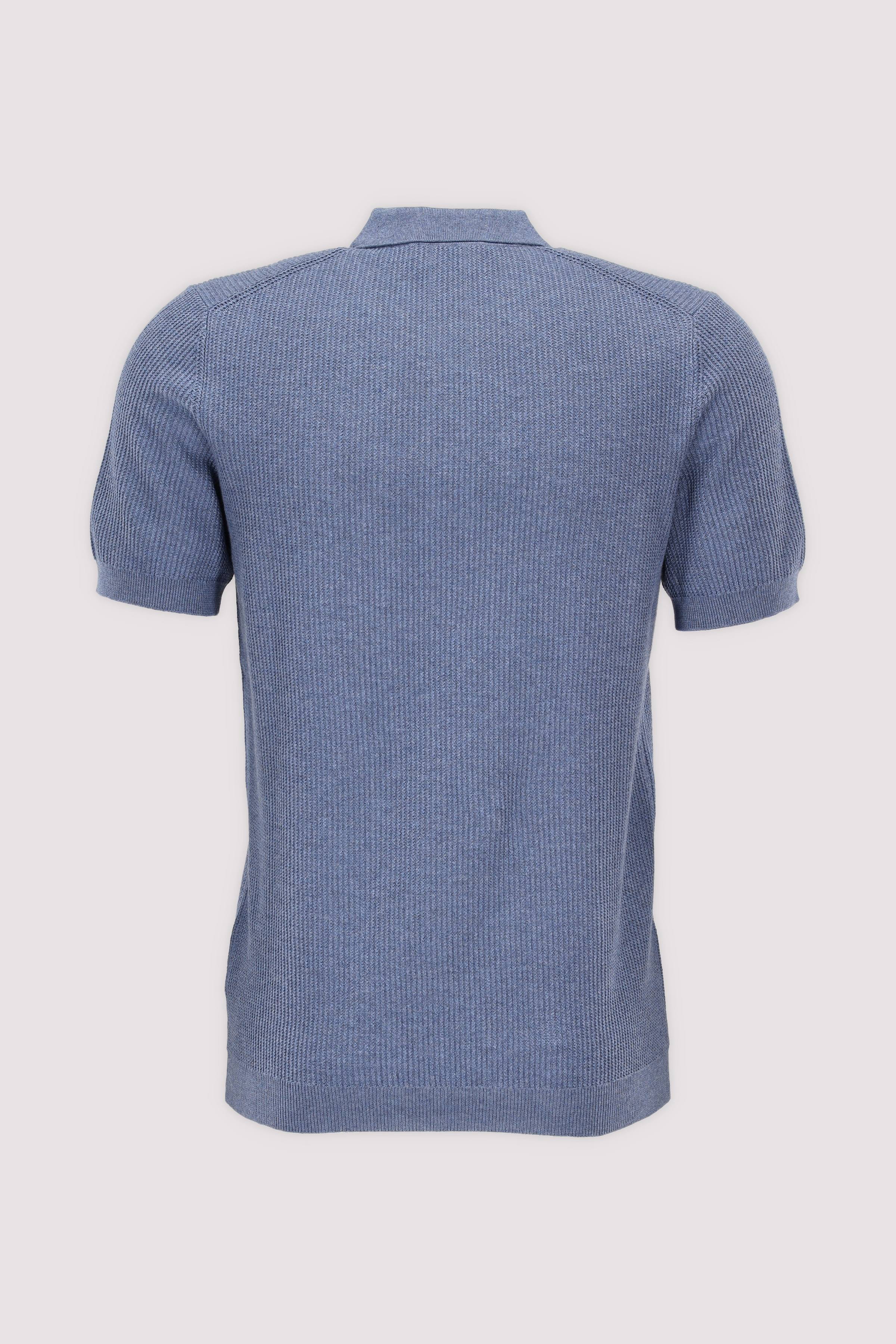 Kurzarm-Poloshirt NOWADAYS in Blau