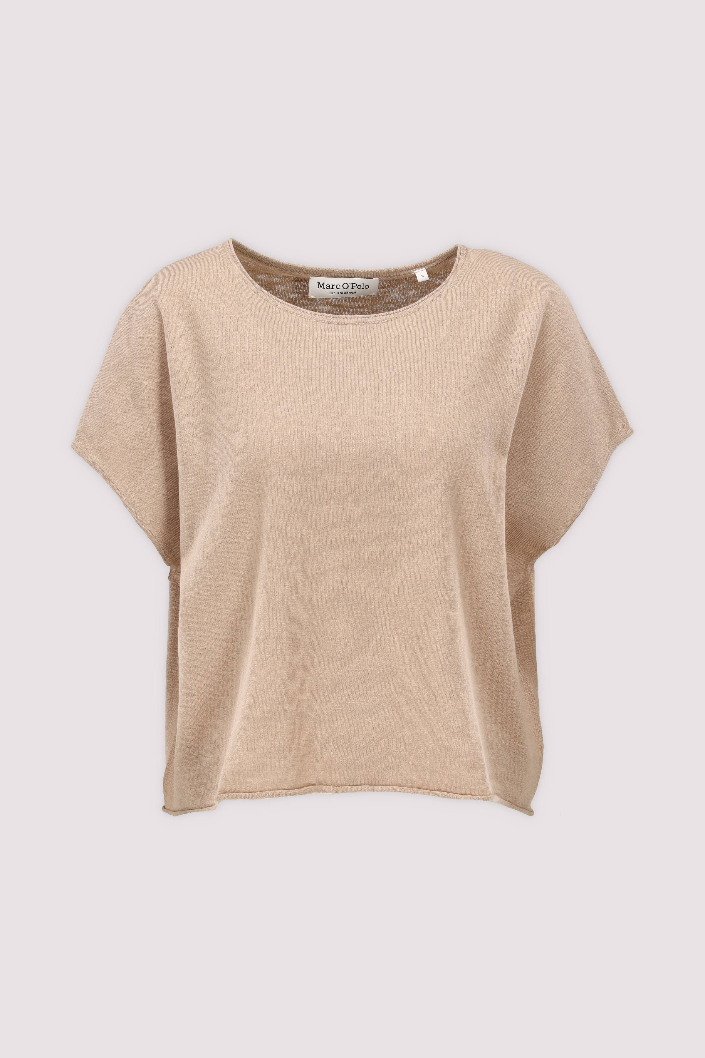 Marc O'Polo Strick-T-Shirt Sandpapier