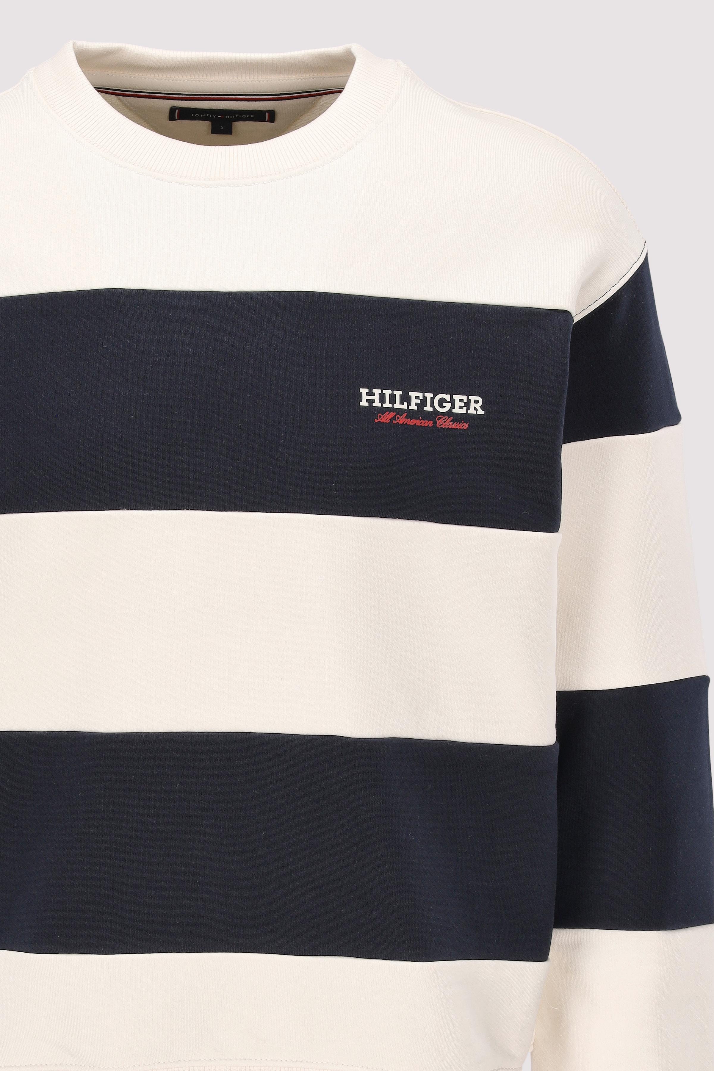 Tommy Hilfiger - MONOTYPE STRIPE SWEATSHIRT Tommy Hilfiger - MONOTYPE STRIPE SWEATSHIRT