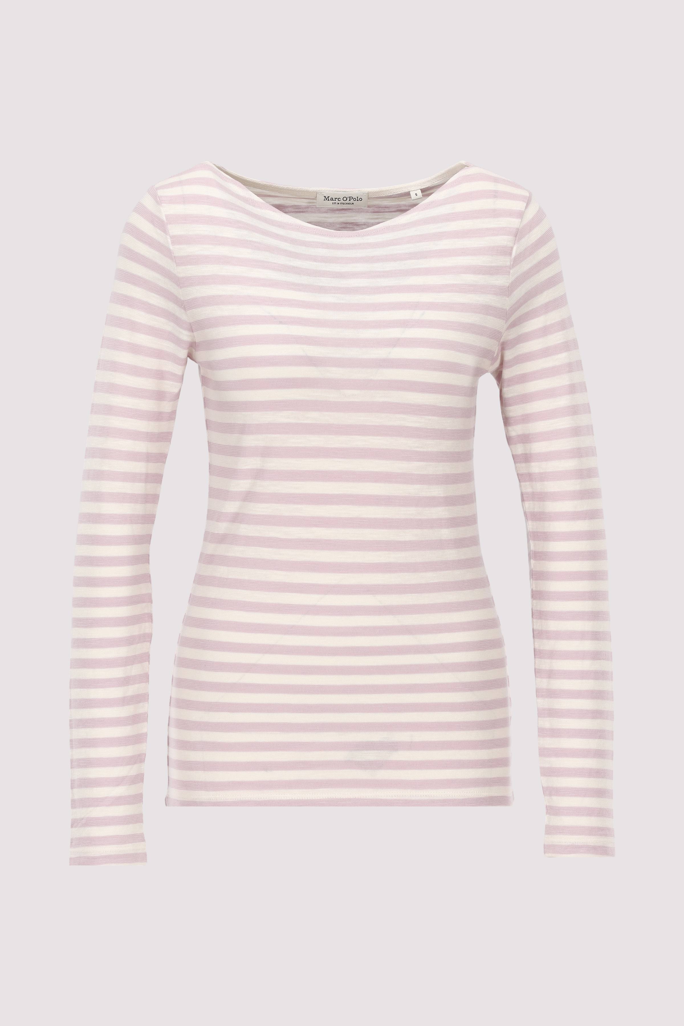 T-shirt, long sleeve, boat nec