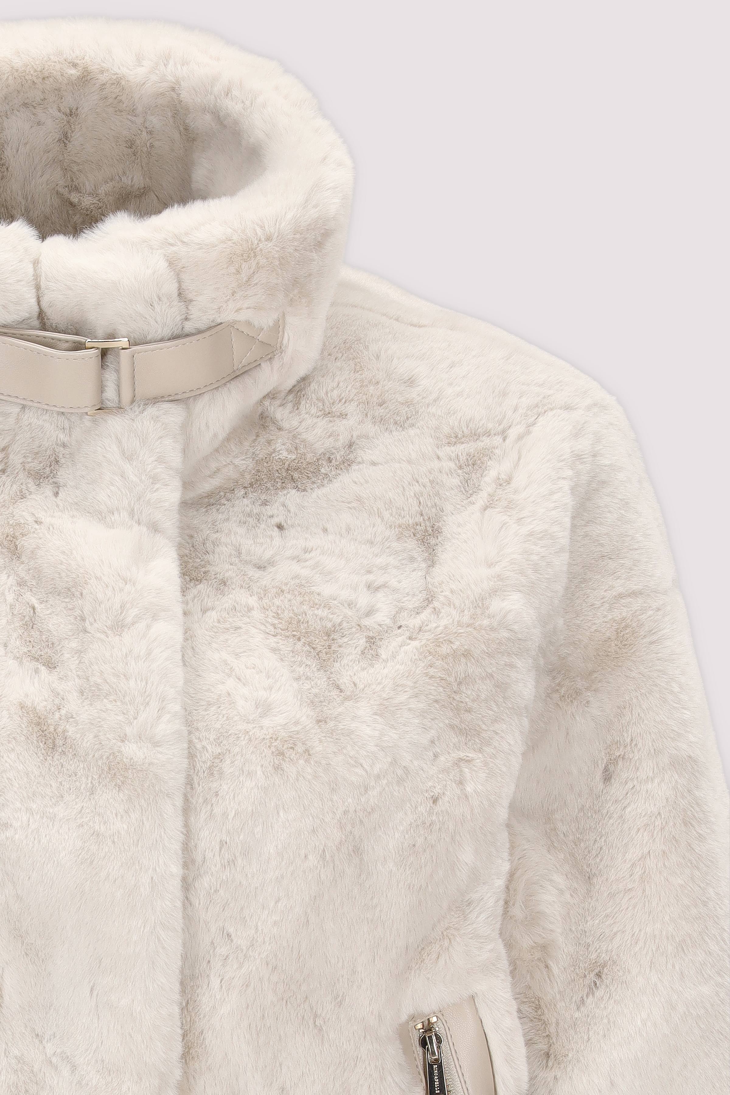 Rino and Pelle - Weiche Kunstfelljacke in Beige