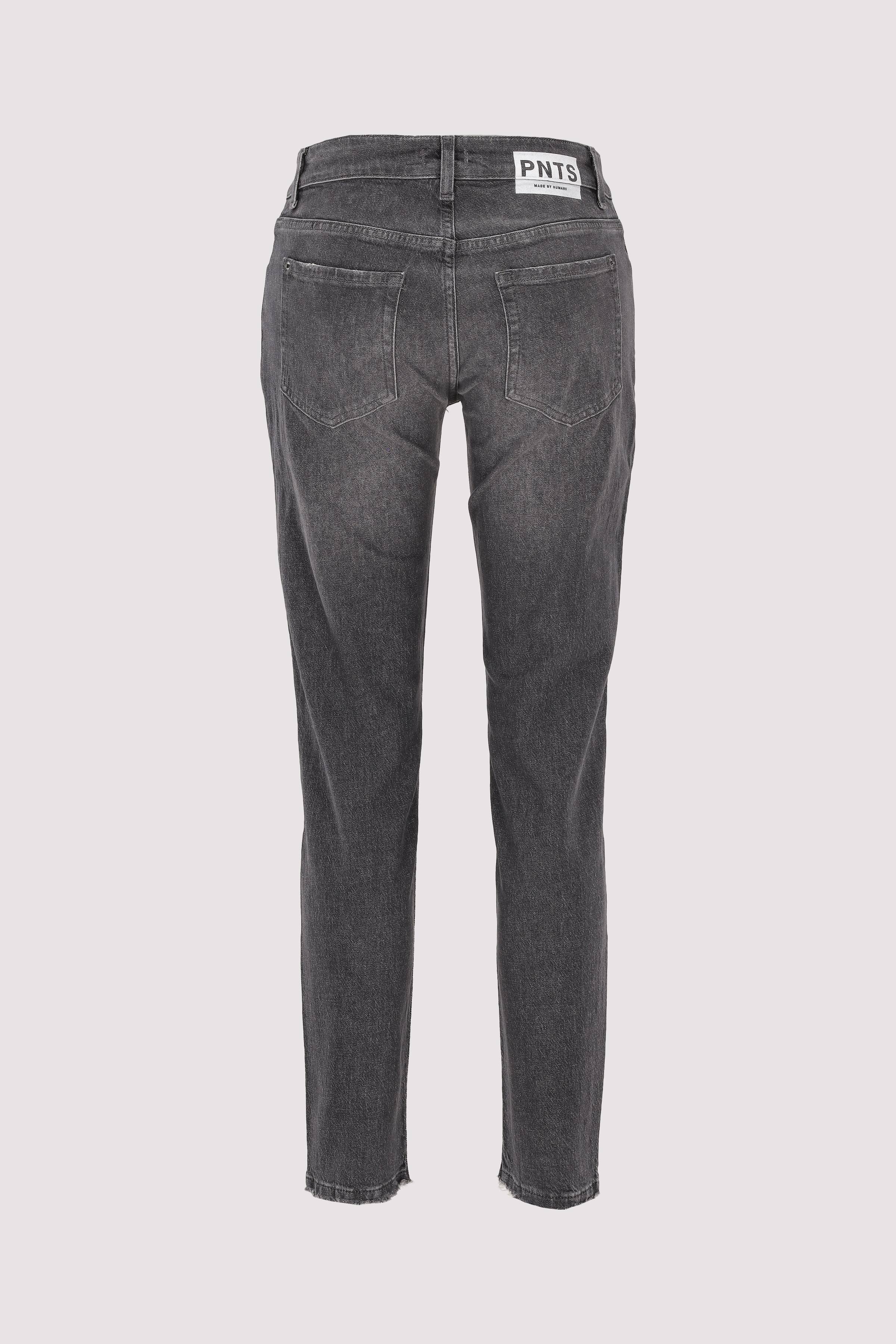 PNTS Damen Skinny Jeans Dunkelgrau