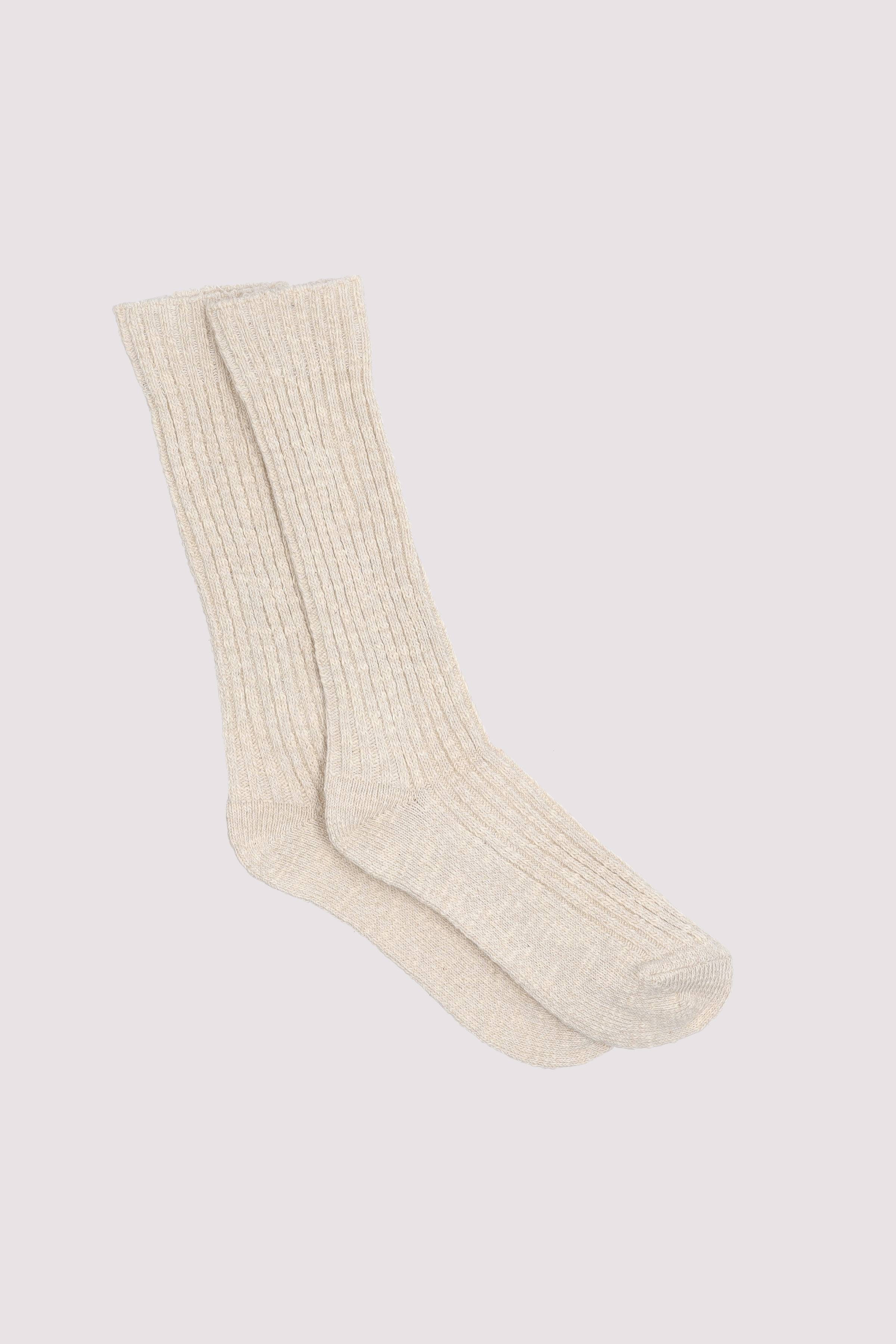 Rib Socks with Slubyarn, Organ