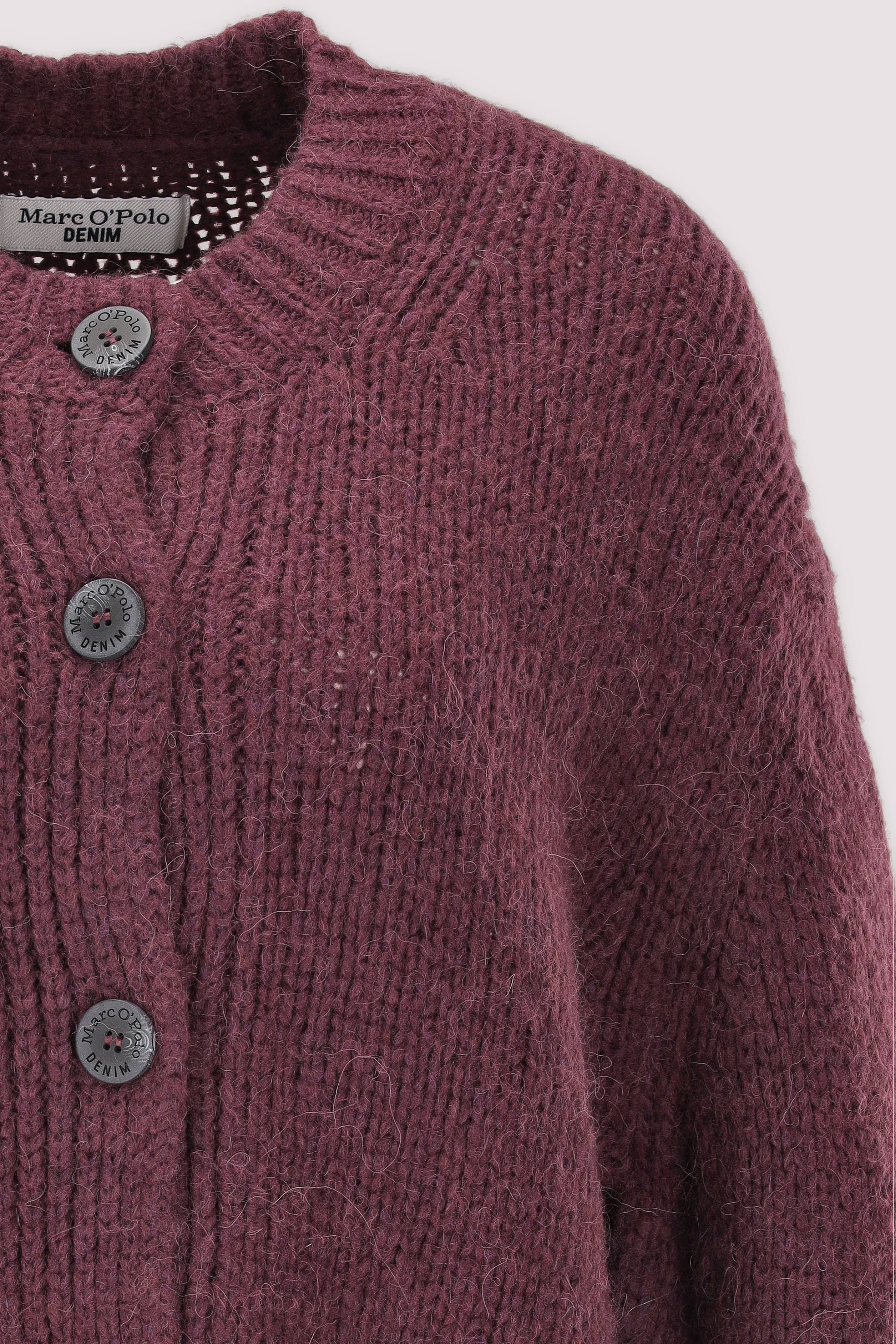Marc O'Polo Denim - Marc O'Polo kurze Strickjacke rot