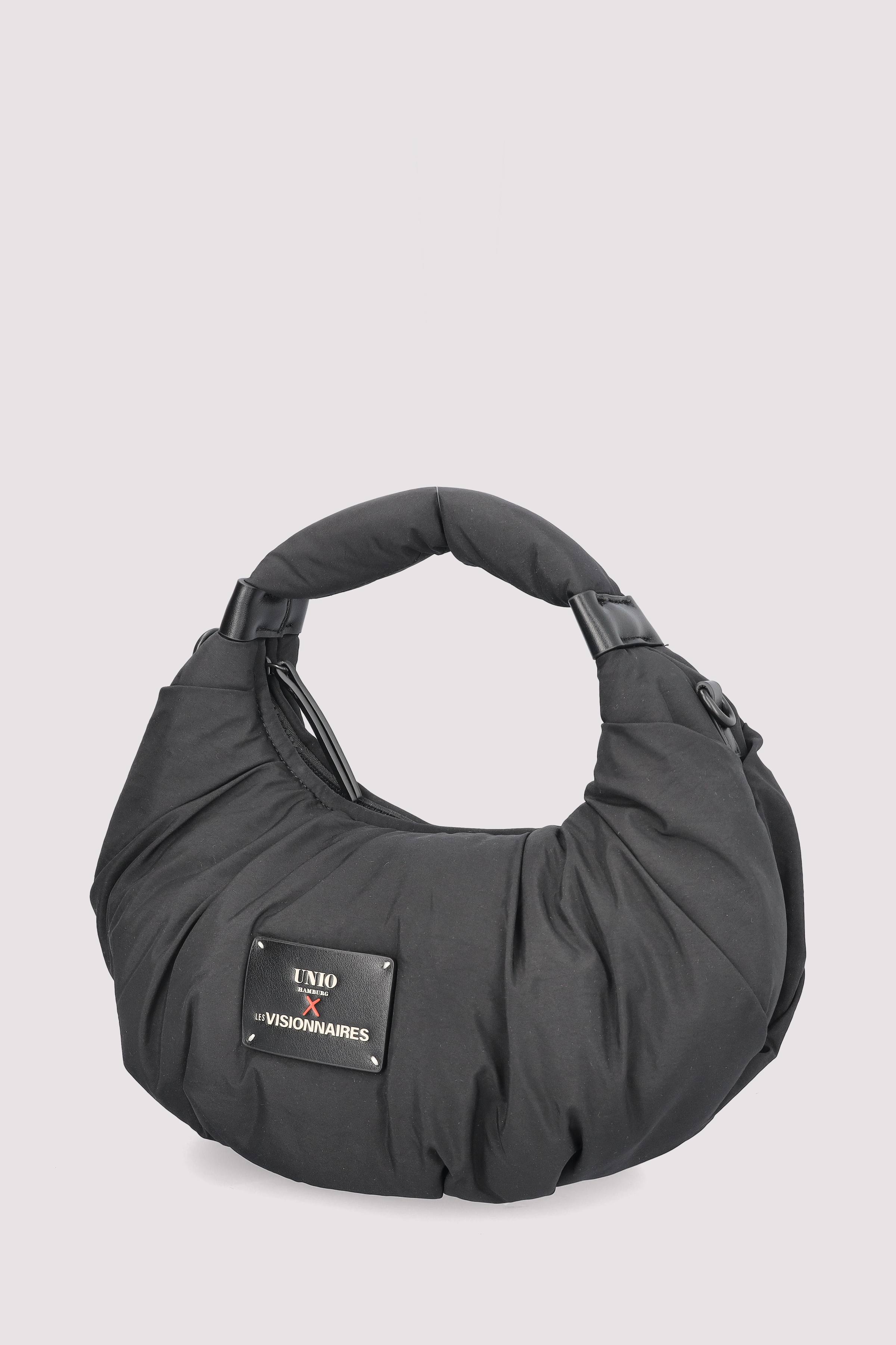 Les Visionnaires - Schwarze Crossbody-Bag aus recyceltem Ny