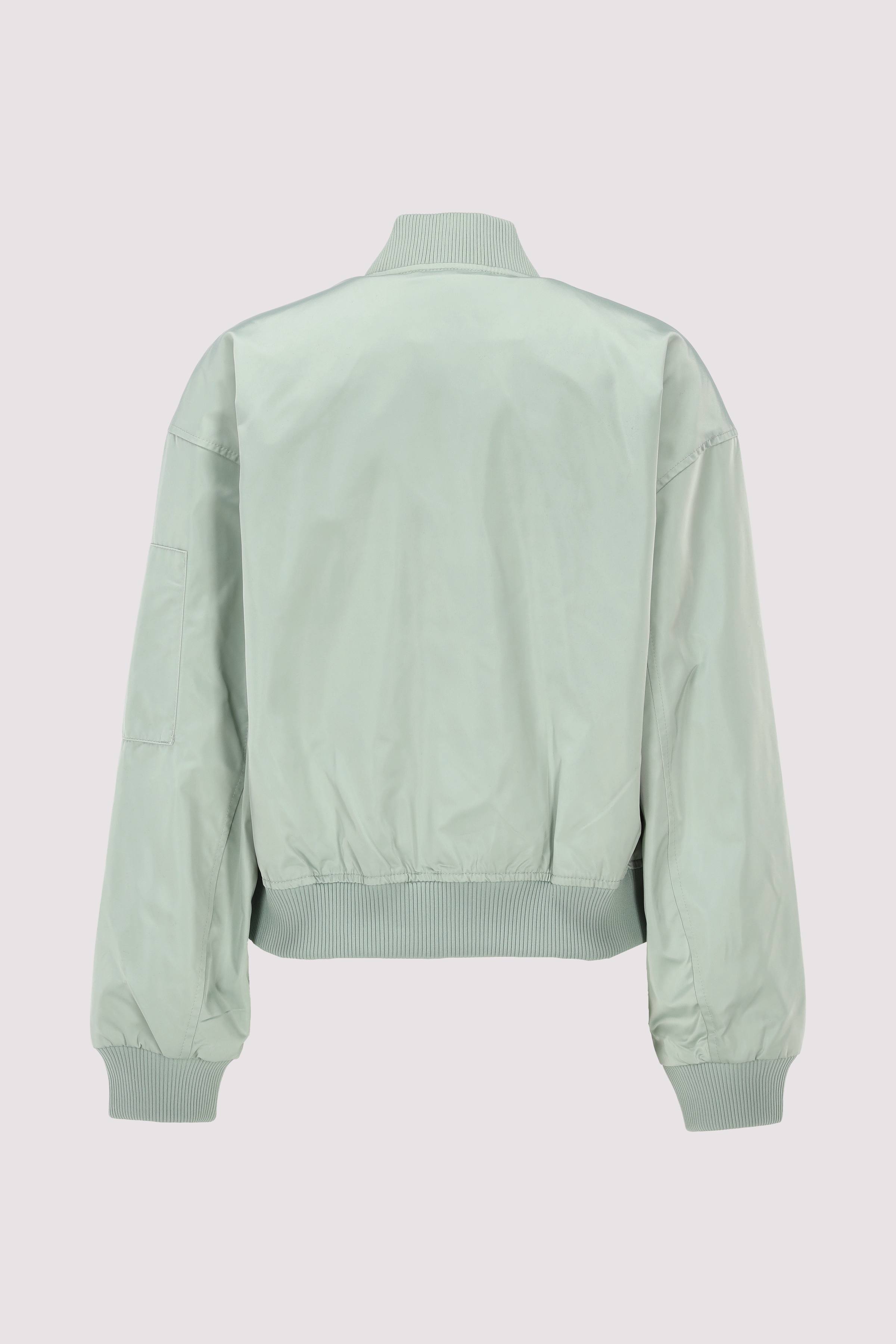 Blouson, knitted details, zipp