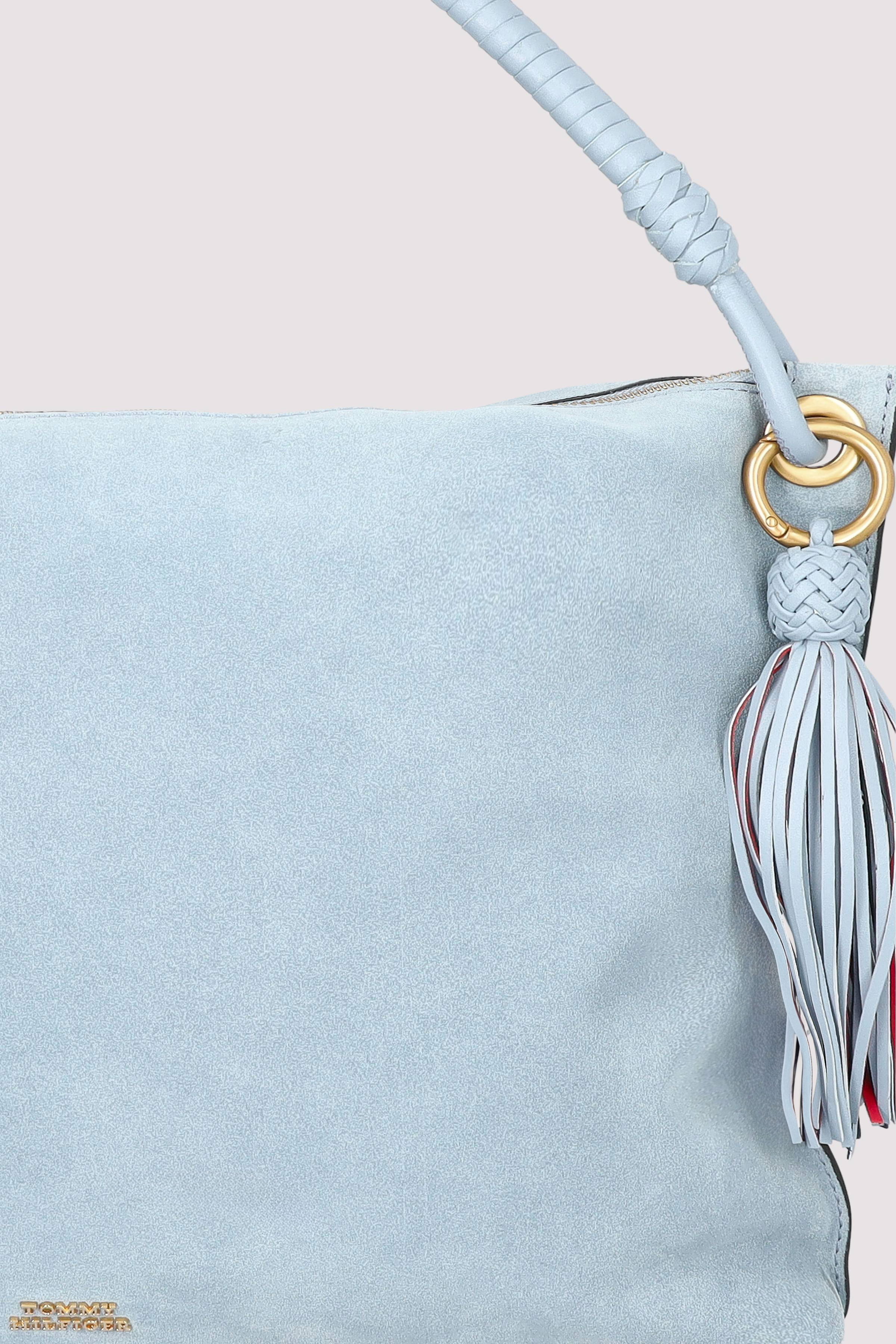 TH STATEMENT LEATHER BAG SUEDE