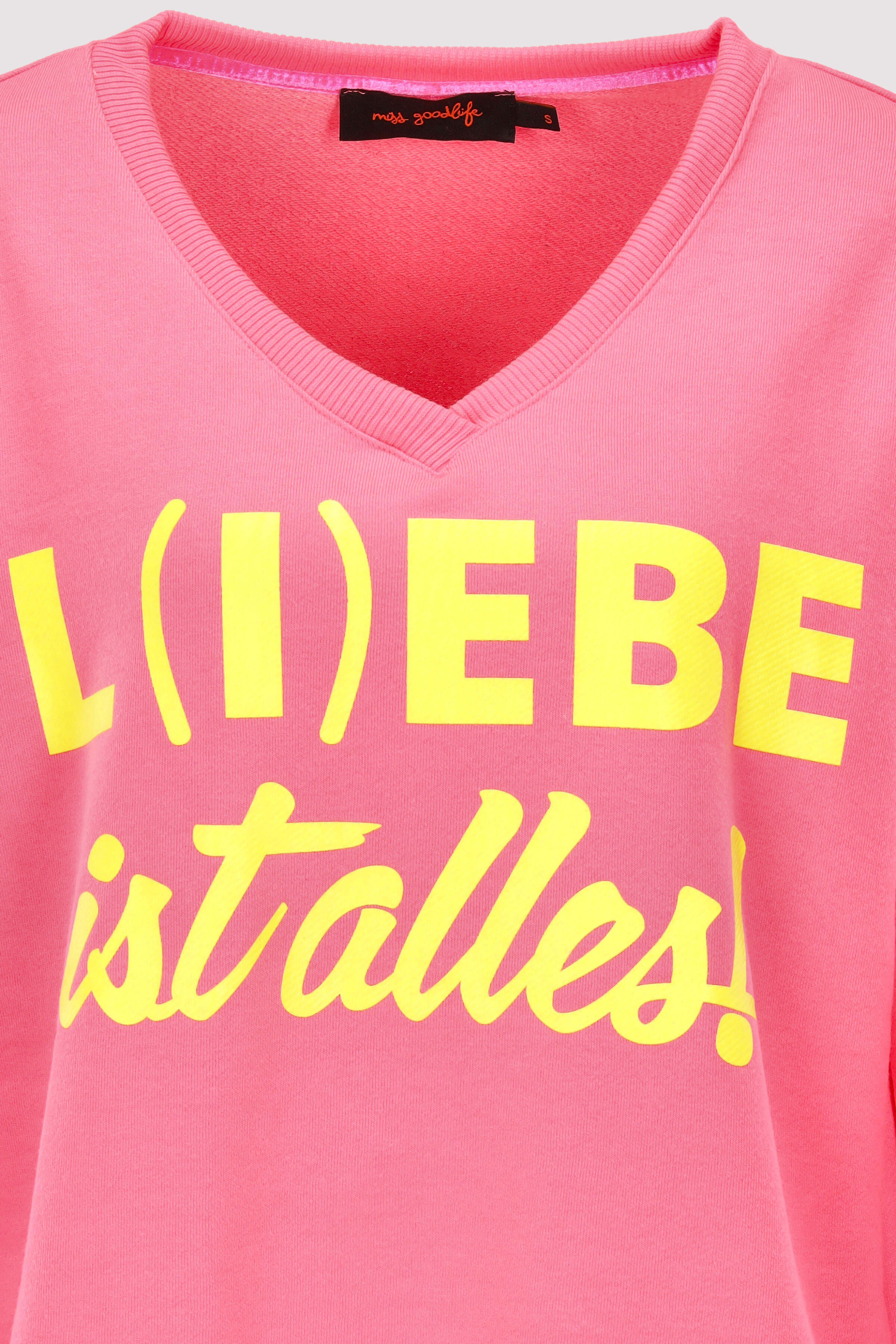 Miss Goodlife - V-Neck Liebe ist alles Miss Goodlife - V-Neck Liebe ist alles