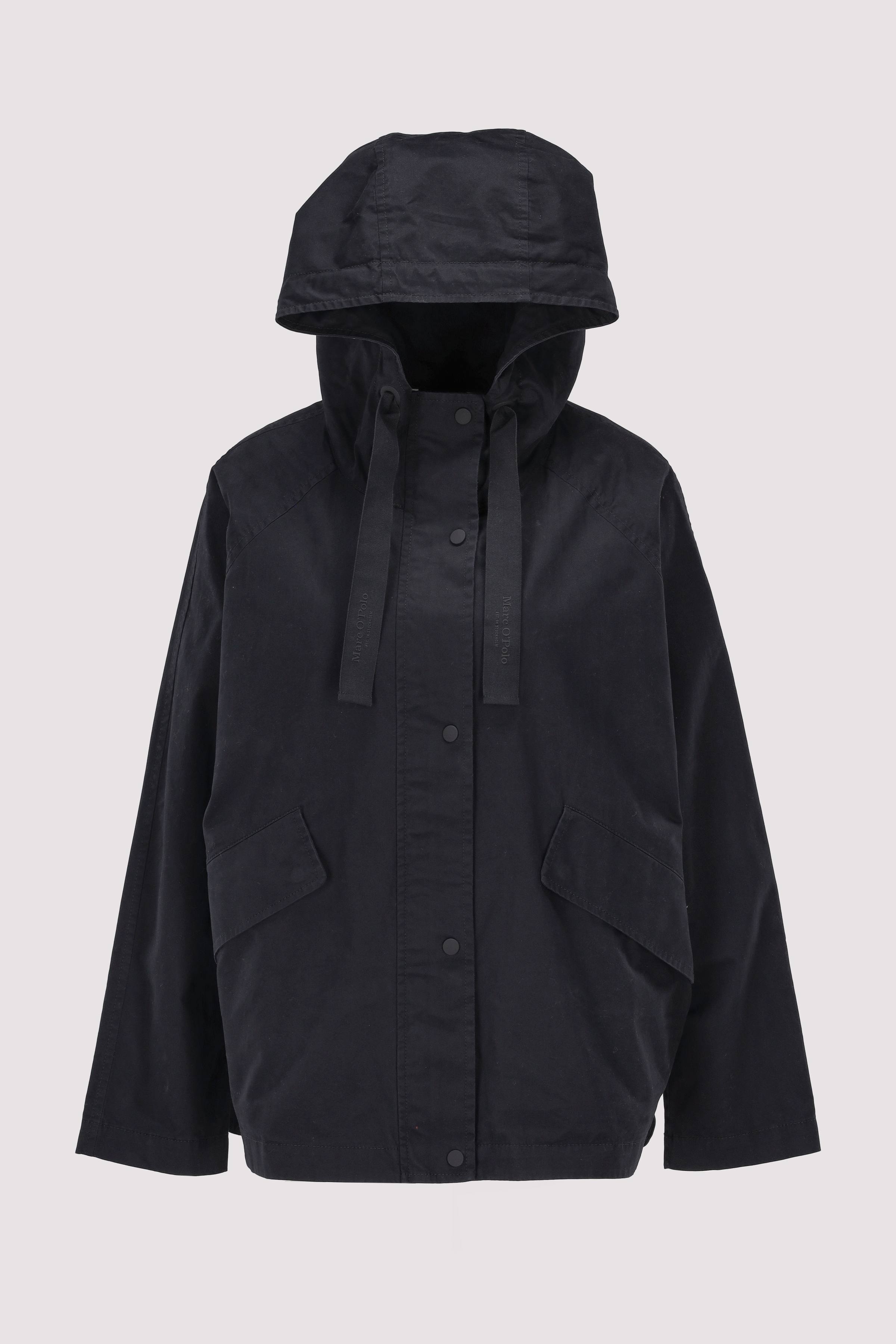 Cotton cape jacket, with hood, Deep night blue 36 7325869251732