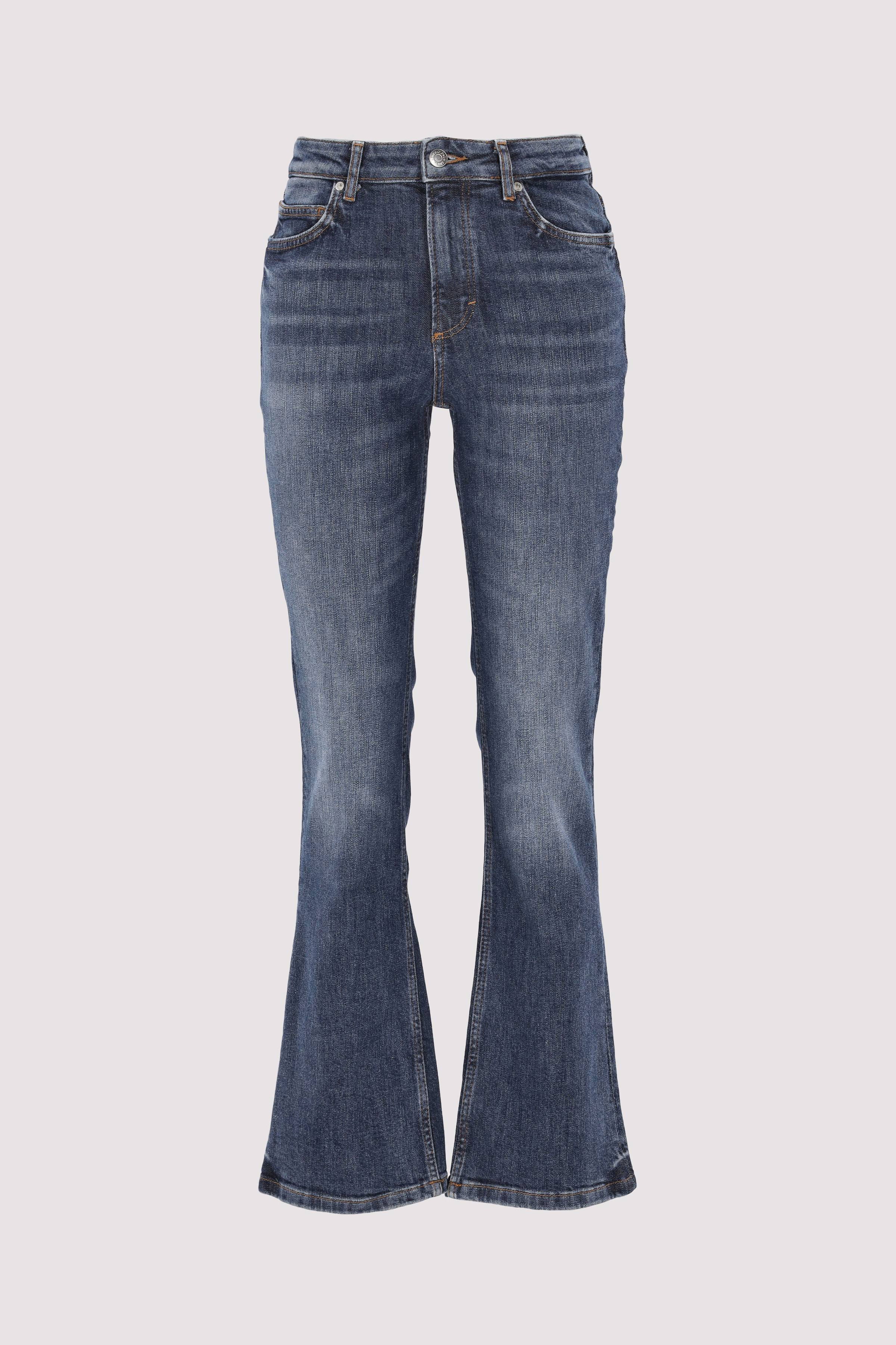 Marc O´Polo International - Denim trousers, high waist, fl