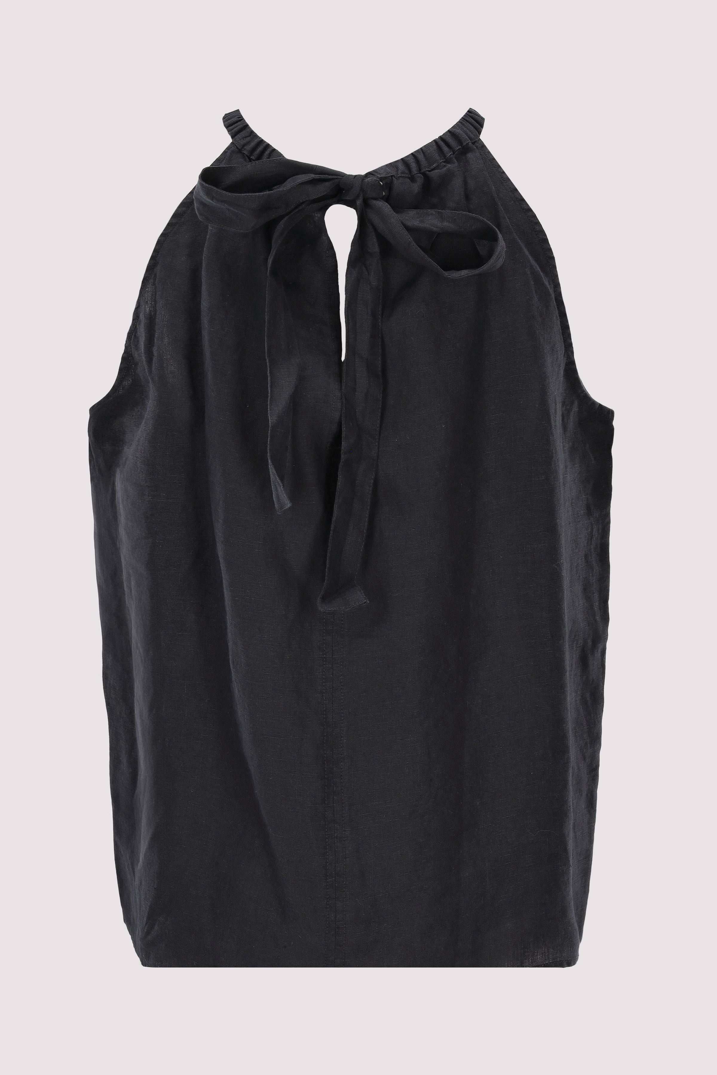 Marc O´Polo International - Woven Top, flared shape, bow a Marc O´Polo International - Woven Top, flared shape, bow a