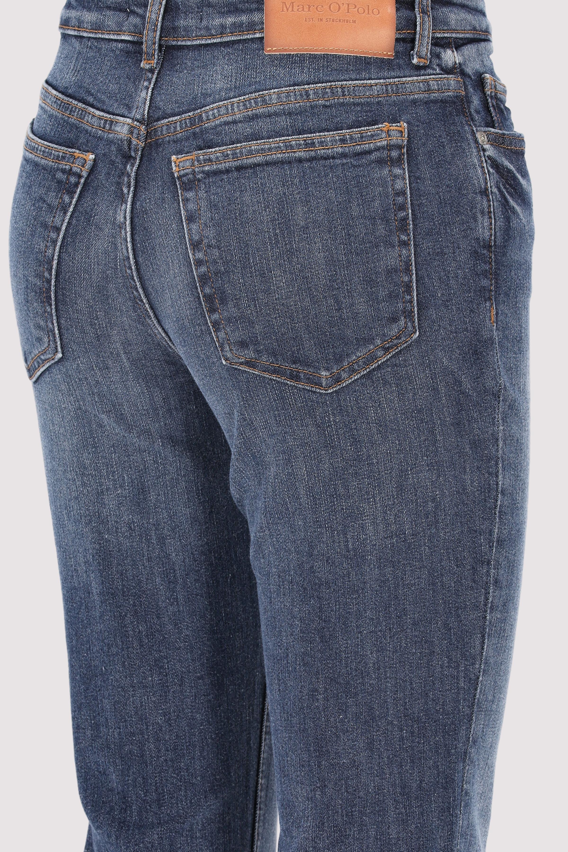 Marc O´Polo International - Denim trousers, high waist, fl