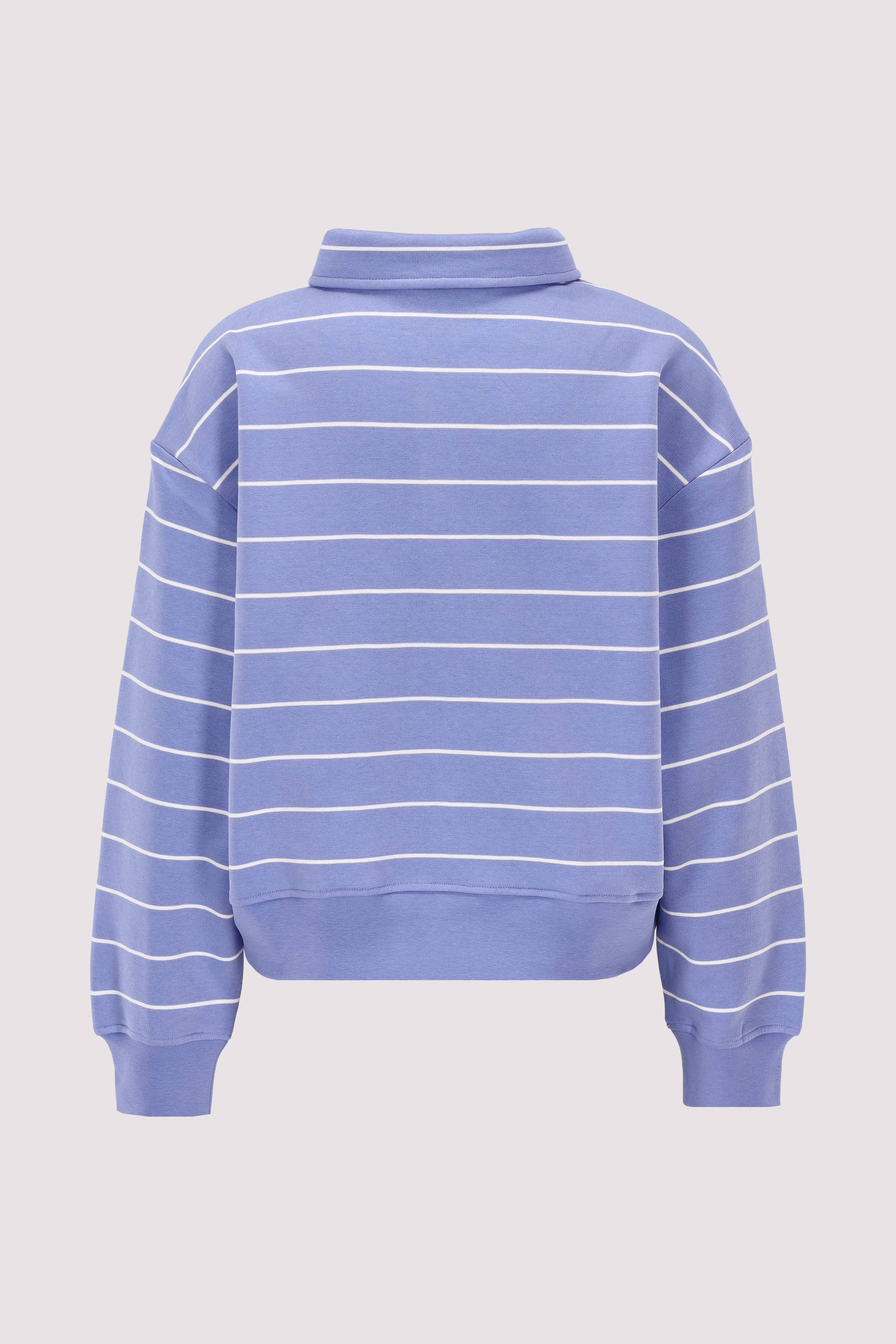 Polo Sweatshirt,, LSL, YD Stri