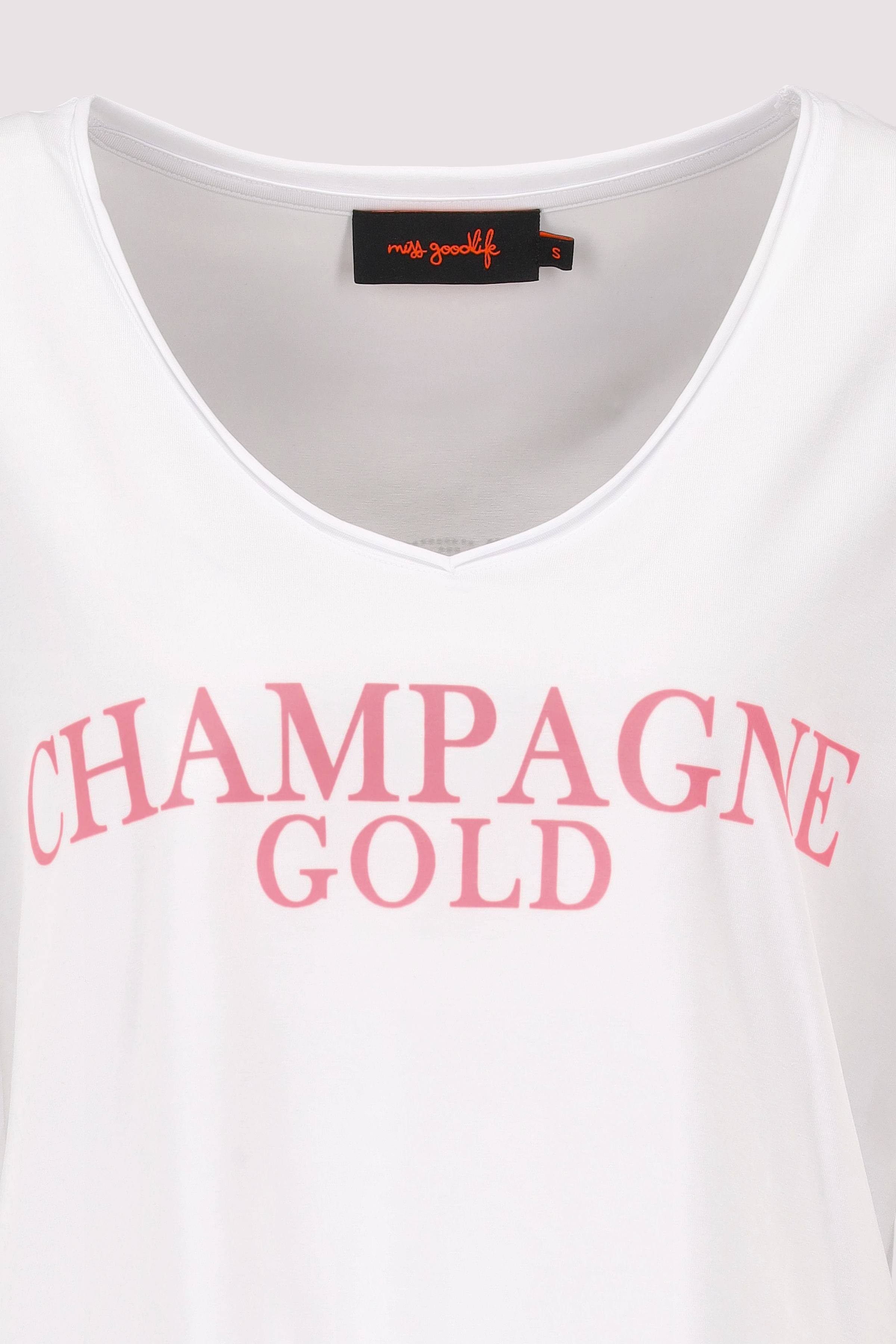 Miss Goodlife - T-Shirt Champagne Gold Miss Goodlife - T-Shirt Champagne Gold