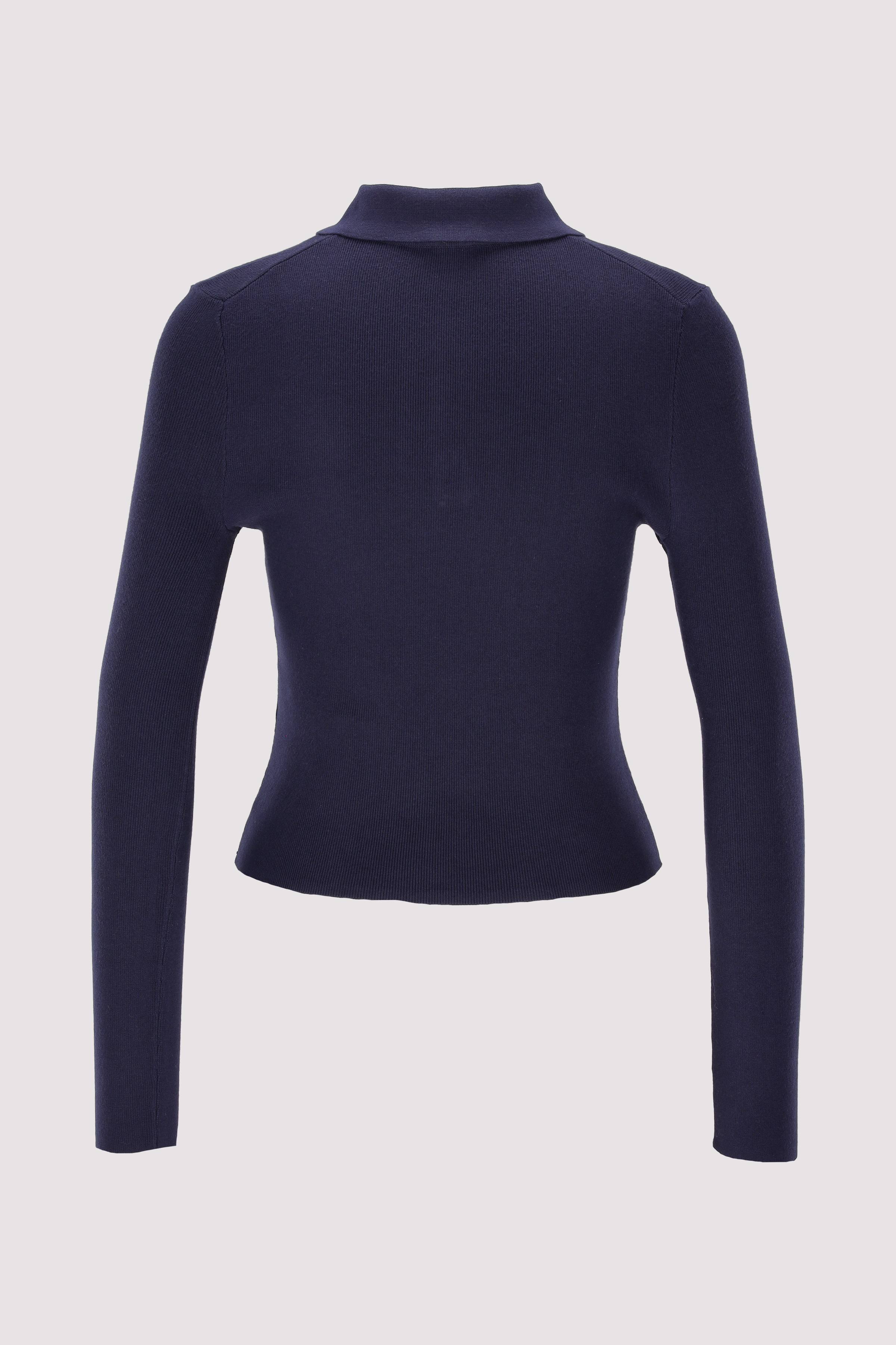 Langarm-Poloshirt HUGO blau