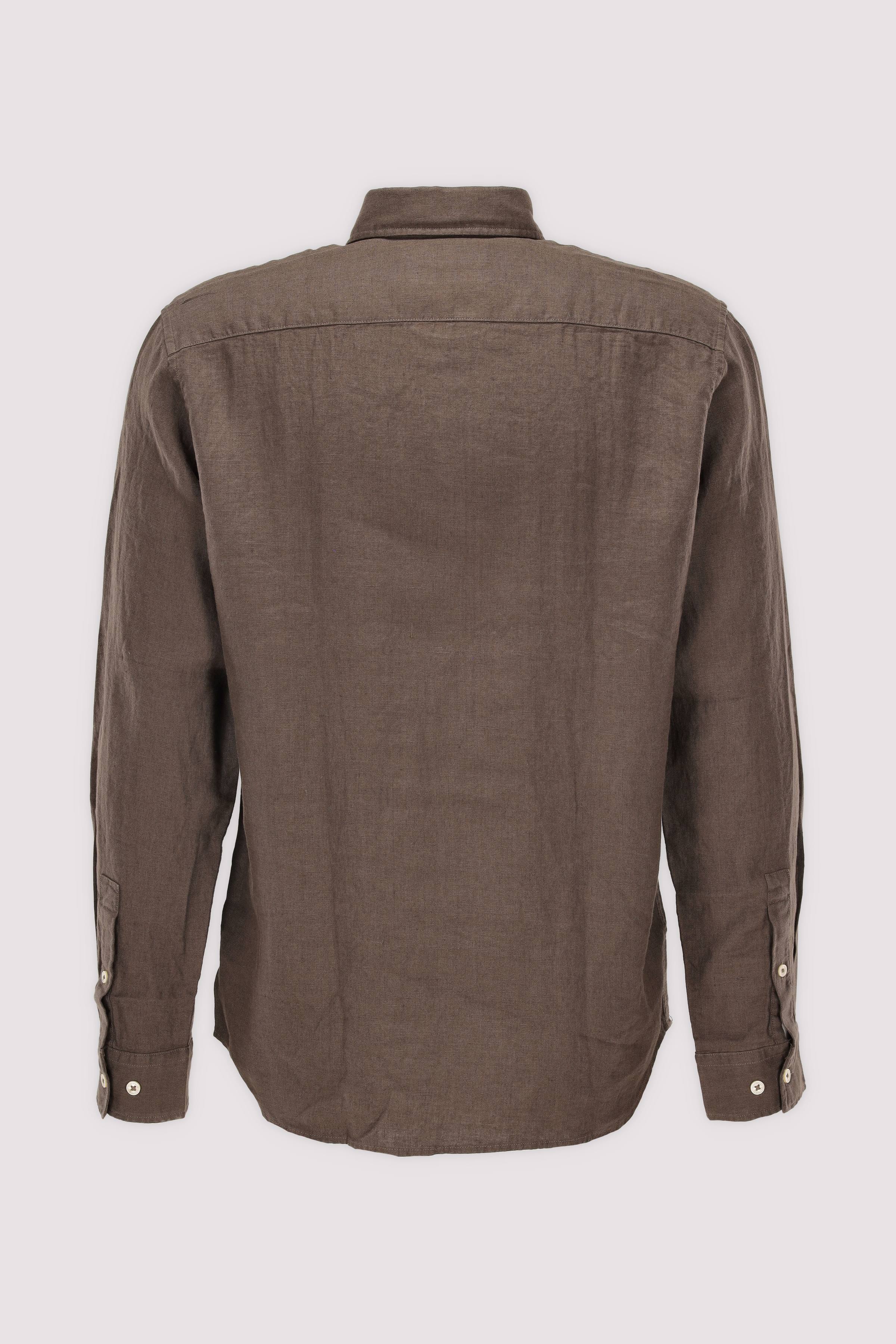 Marc O Polo Casual - Marc O'Polo Leinenhemd Dark nickle
