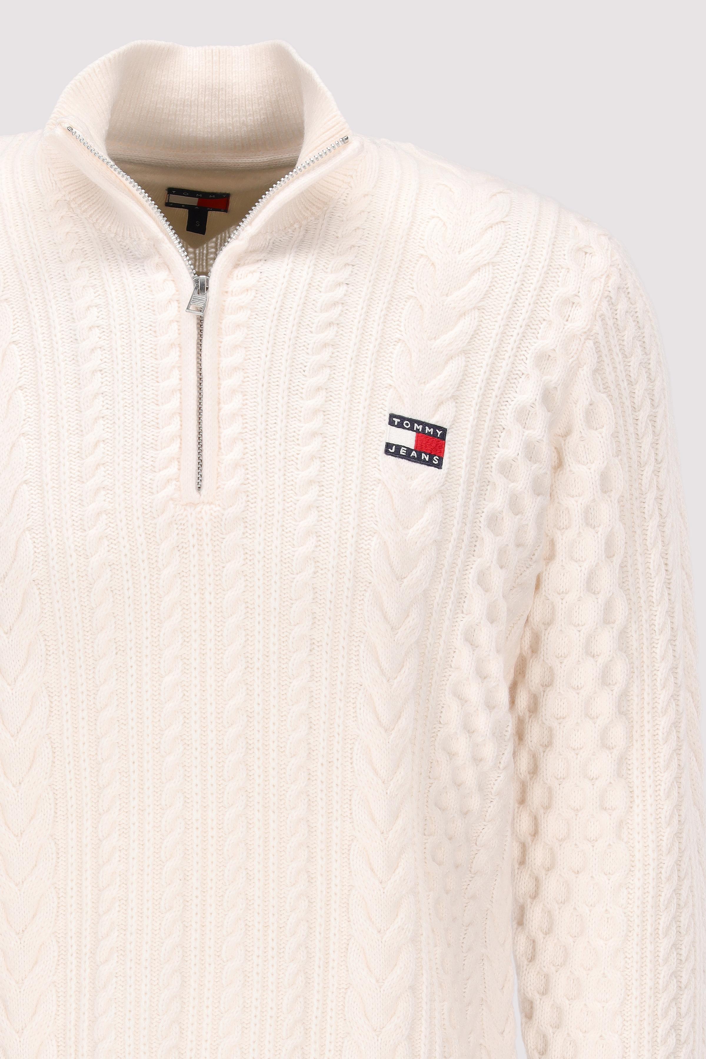 Tommy Jeans - TJM REG CABLE S FLAG 1/4 ZIP