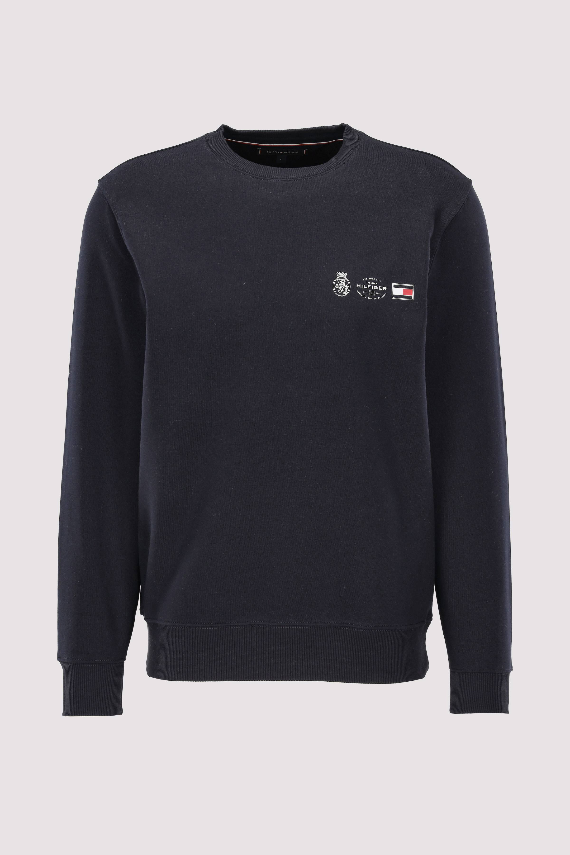 SMALL CREST OUTLINE CREW NECK