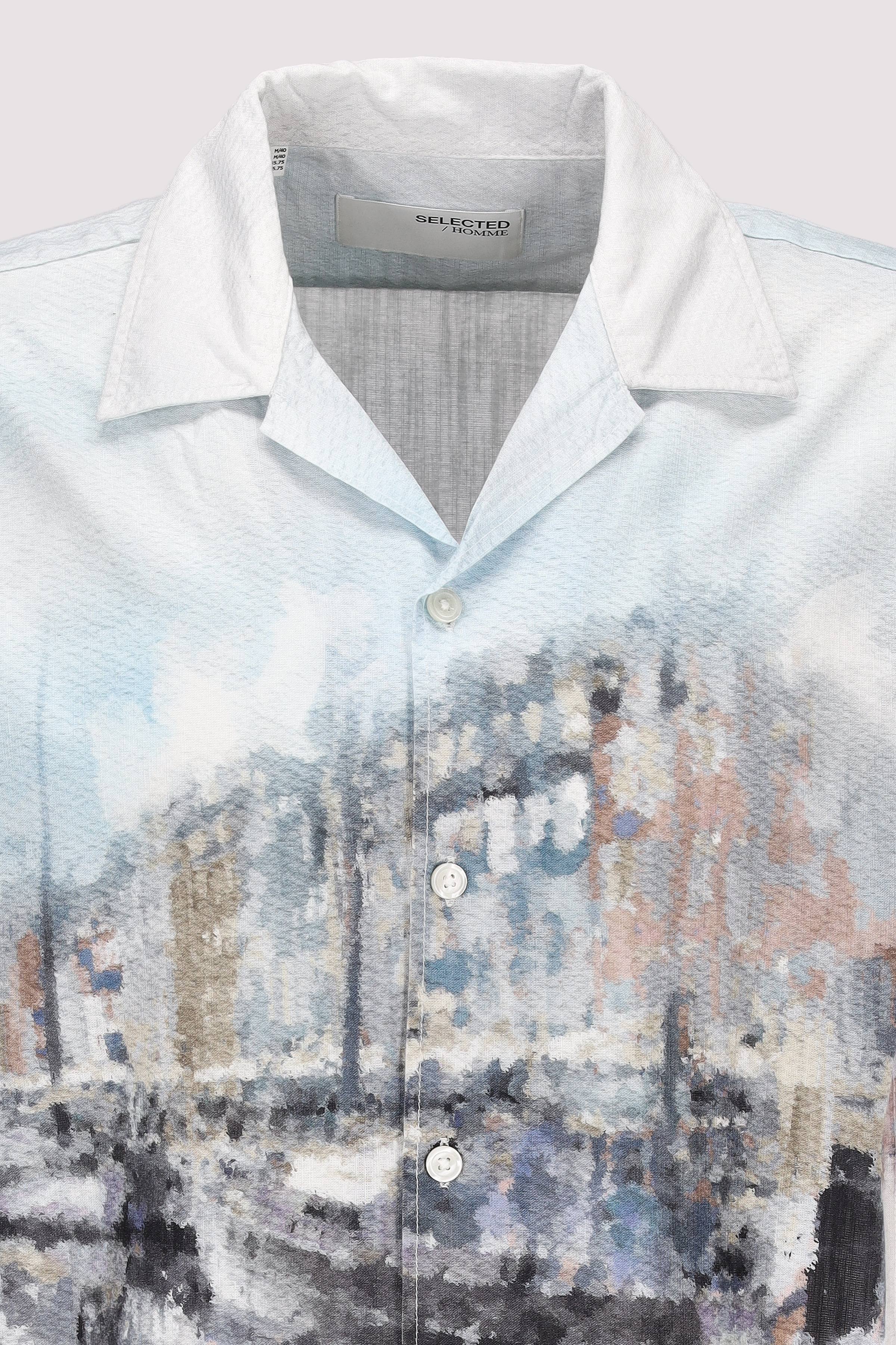 Selected - SLHRLXCARL AOP SS SHIRT