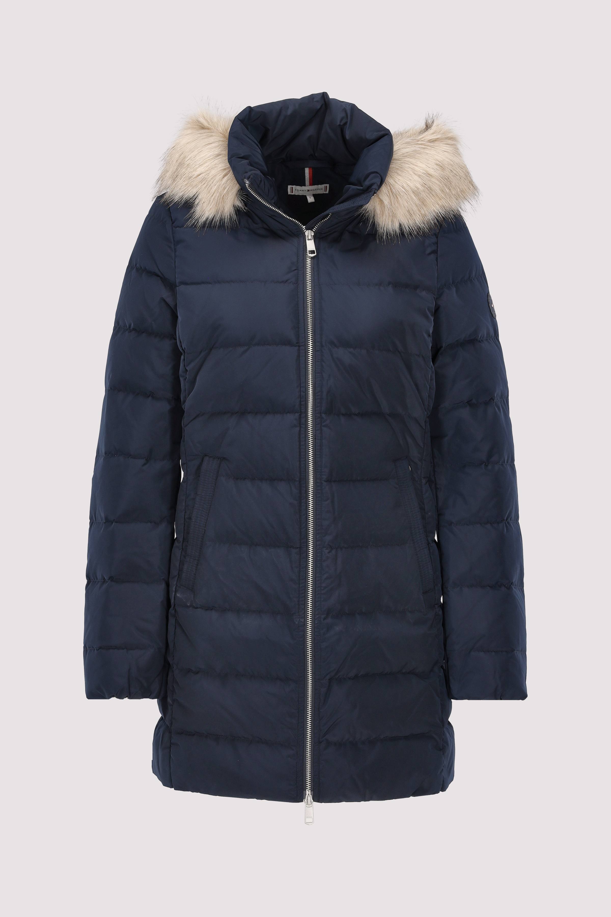 MW DOWN SLIM COAT WITH FUR