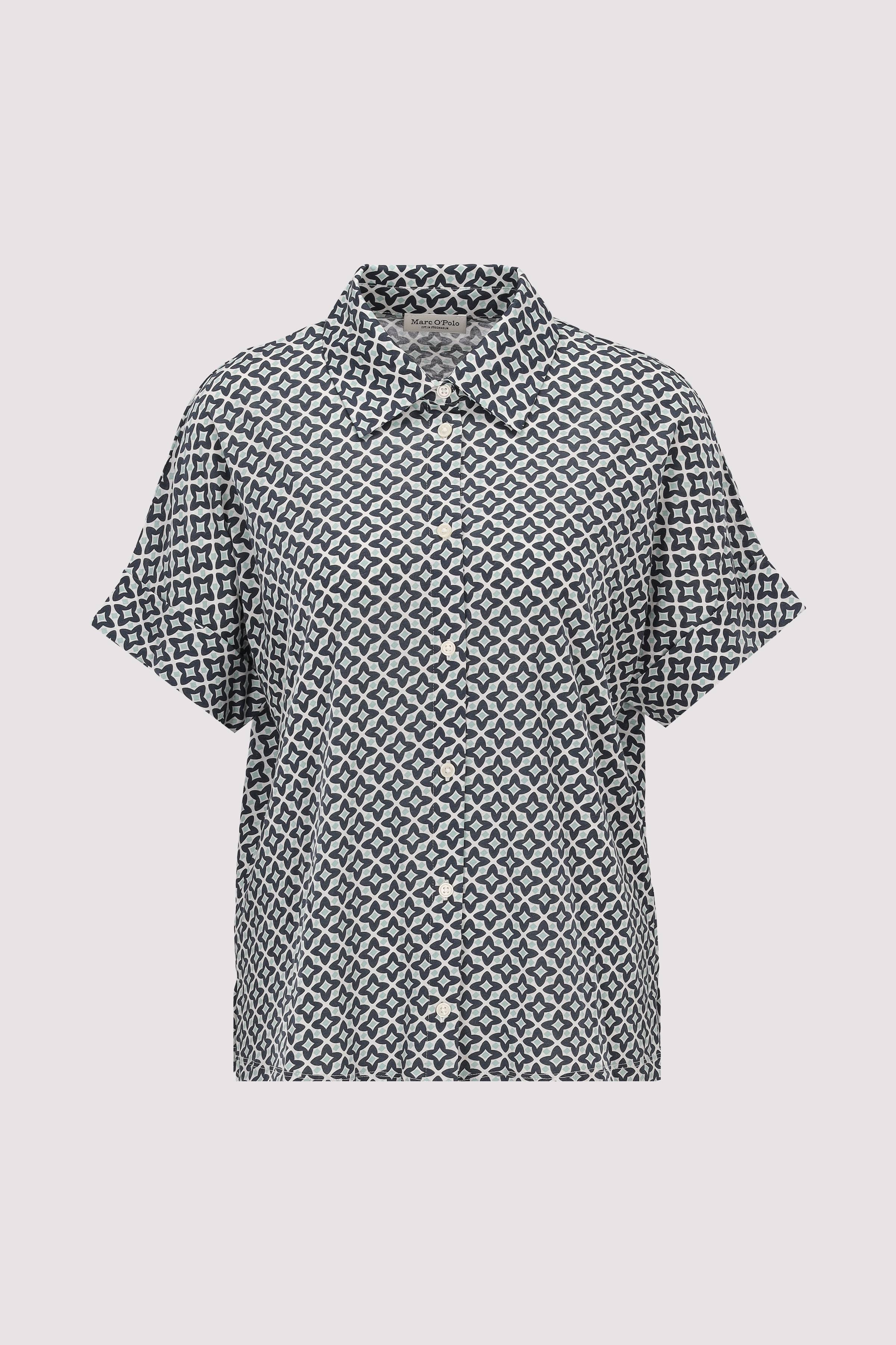 Jersey blouse, short sleeve, a